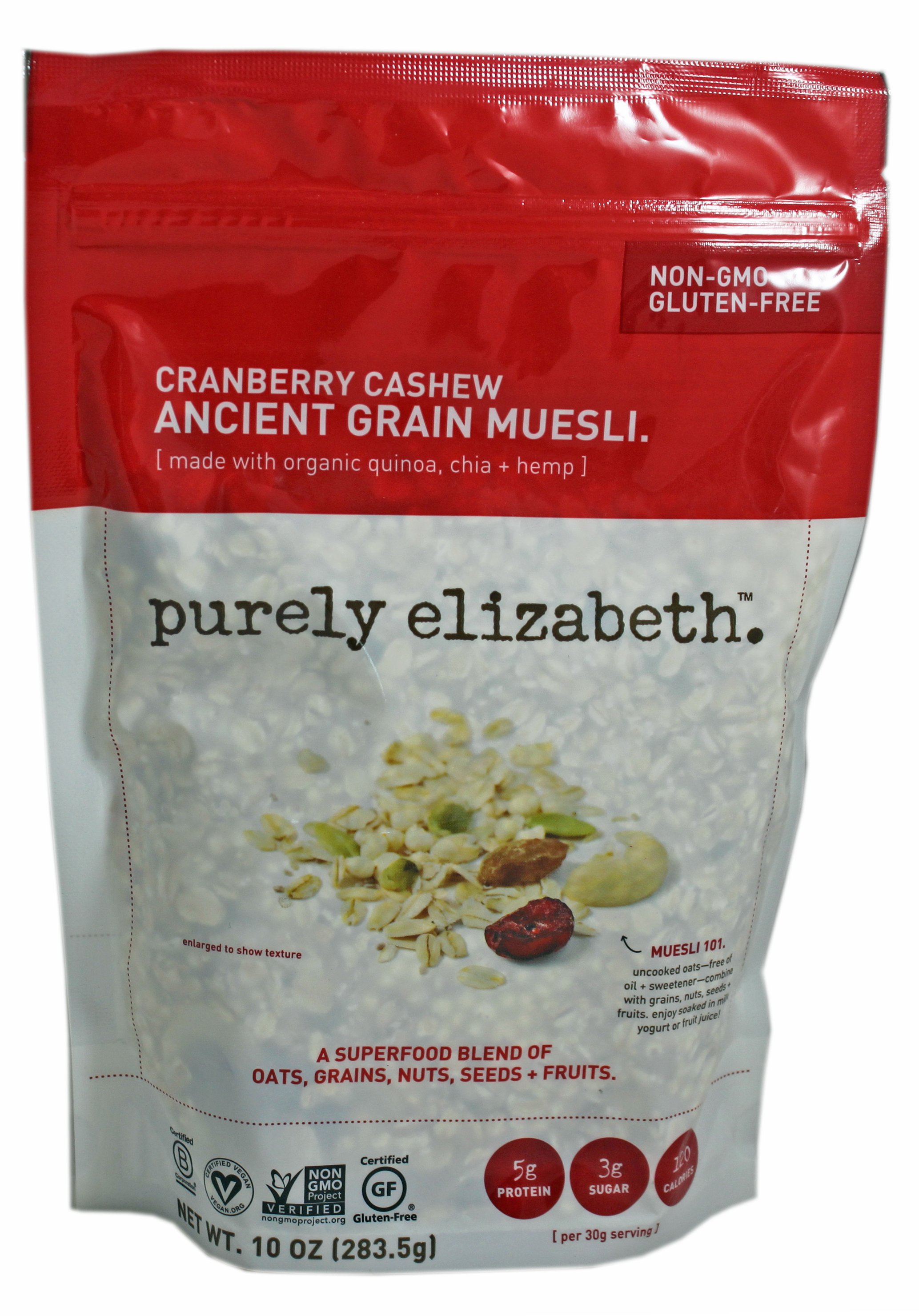 Purely Elizabeth Cranberry Cashew Ancient Grain Muesli Shop Granola