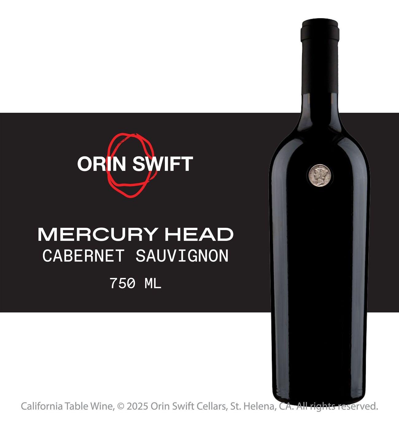 Orin Swift Mercury Head Cabernet Sauvignon California Red Wine; image 5 of 6