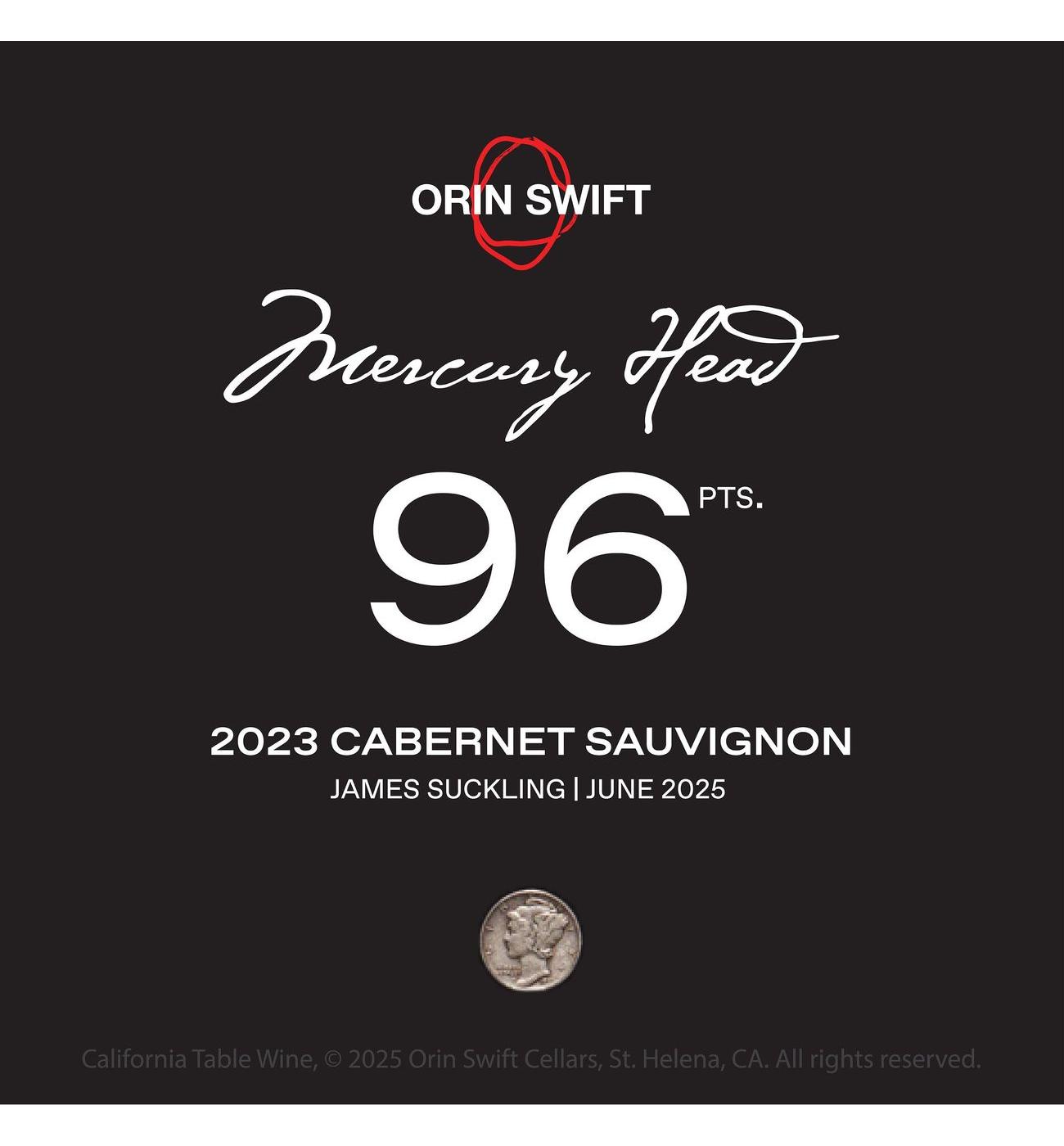 Orin Swift Mercury Head Cabernet Sauvignon California Red Wine; image 6 of 6