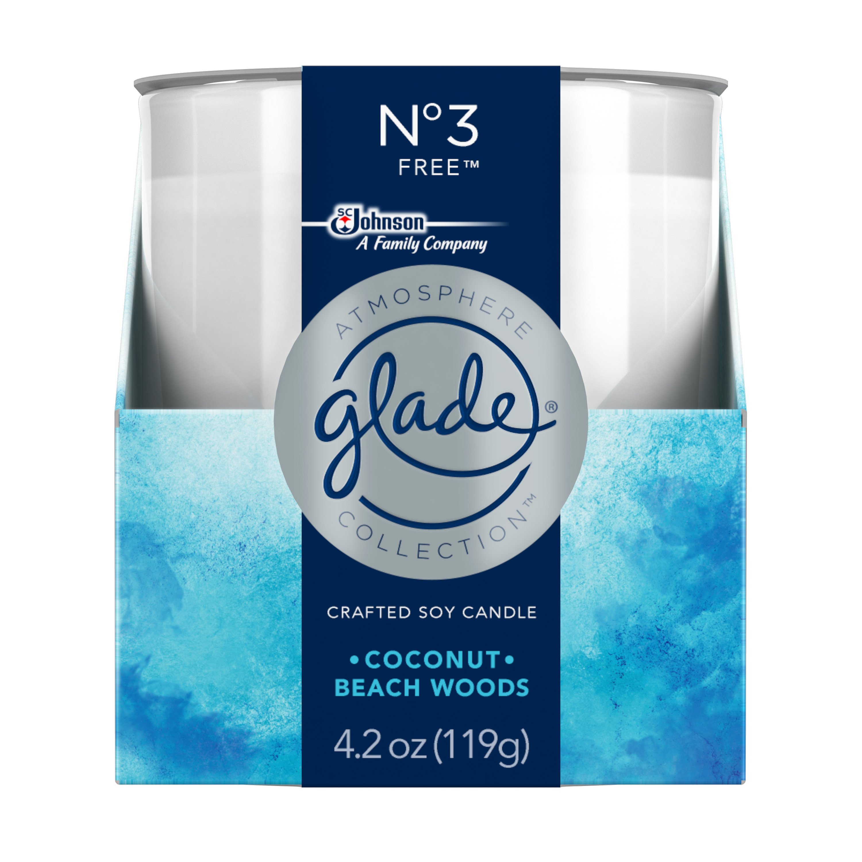 Glade Atmosphere No 3 Free Coconut Beach Woods Candle Shop Candles at
