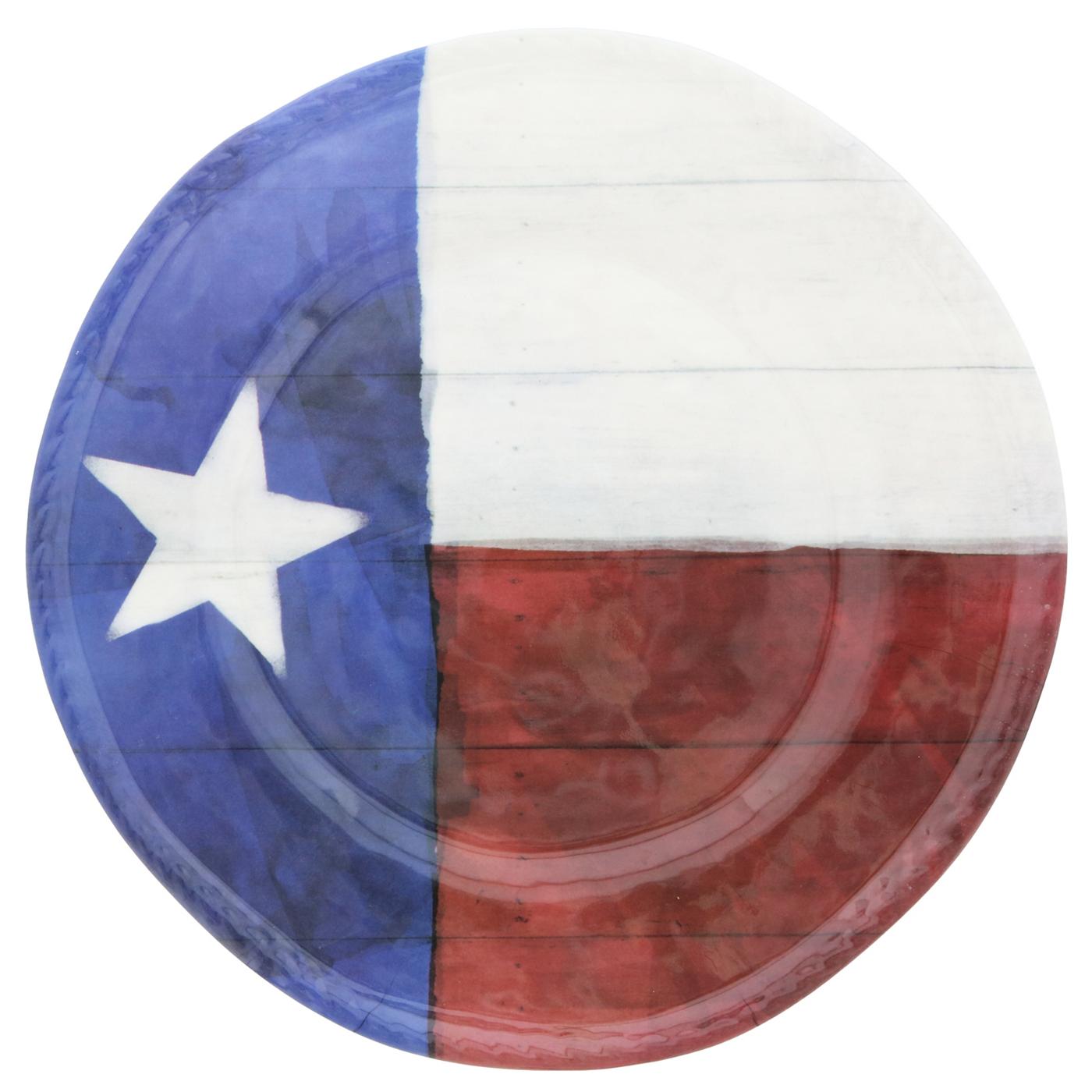 Dining Style Vintage Texas Melamine Dinner Plates; image 1 of 2