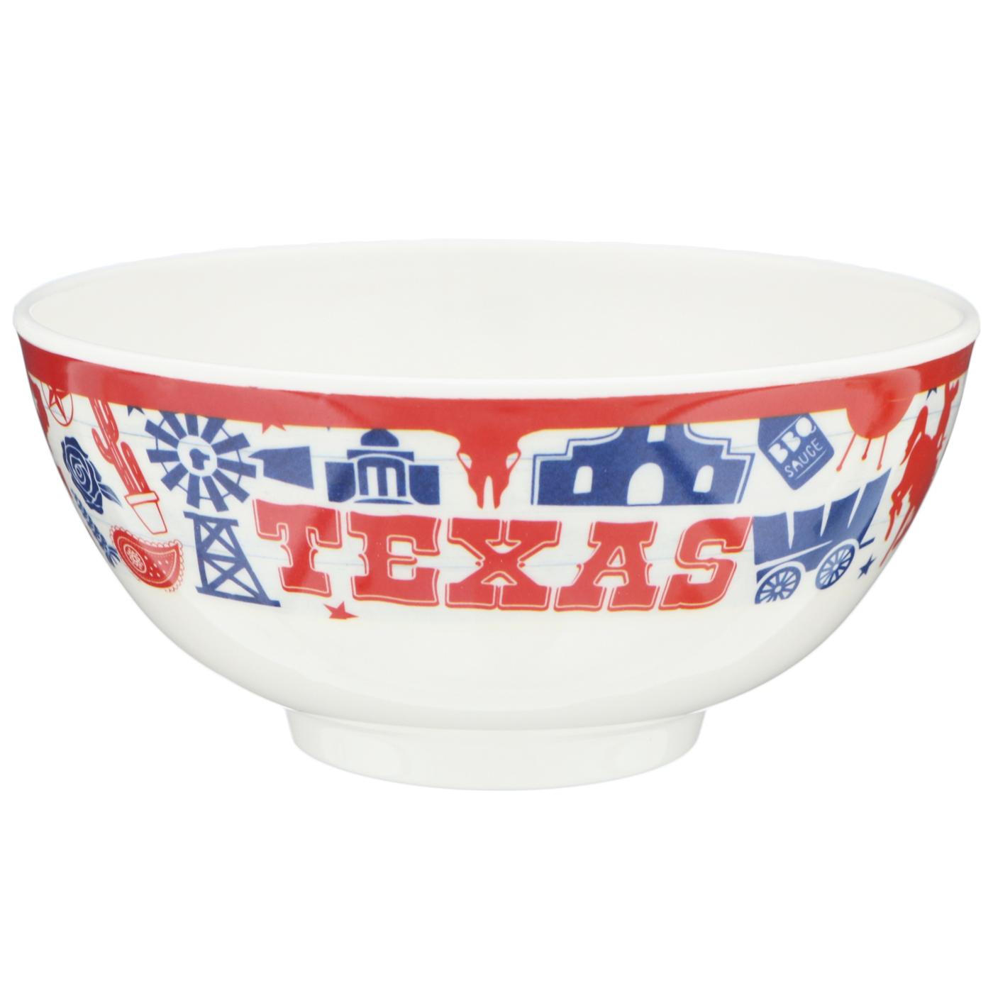 Dining Style Vintage Texas Melamine Small Bowls; image 1 of 2