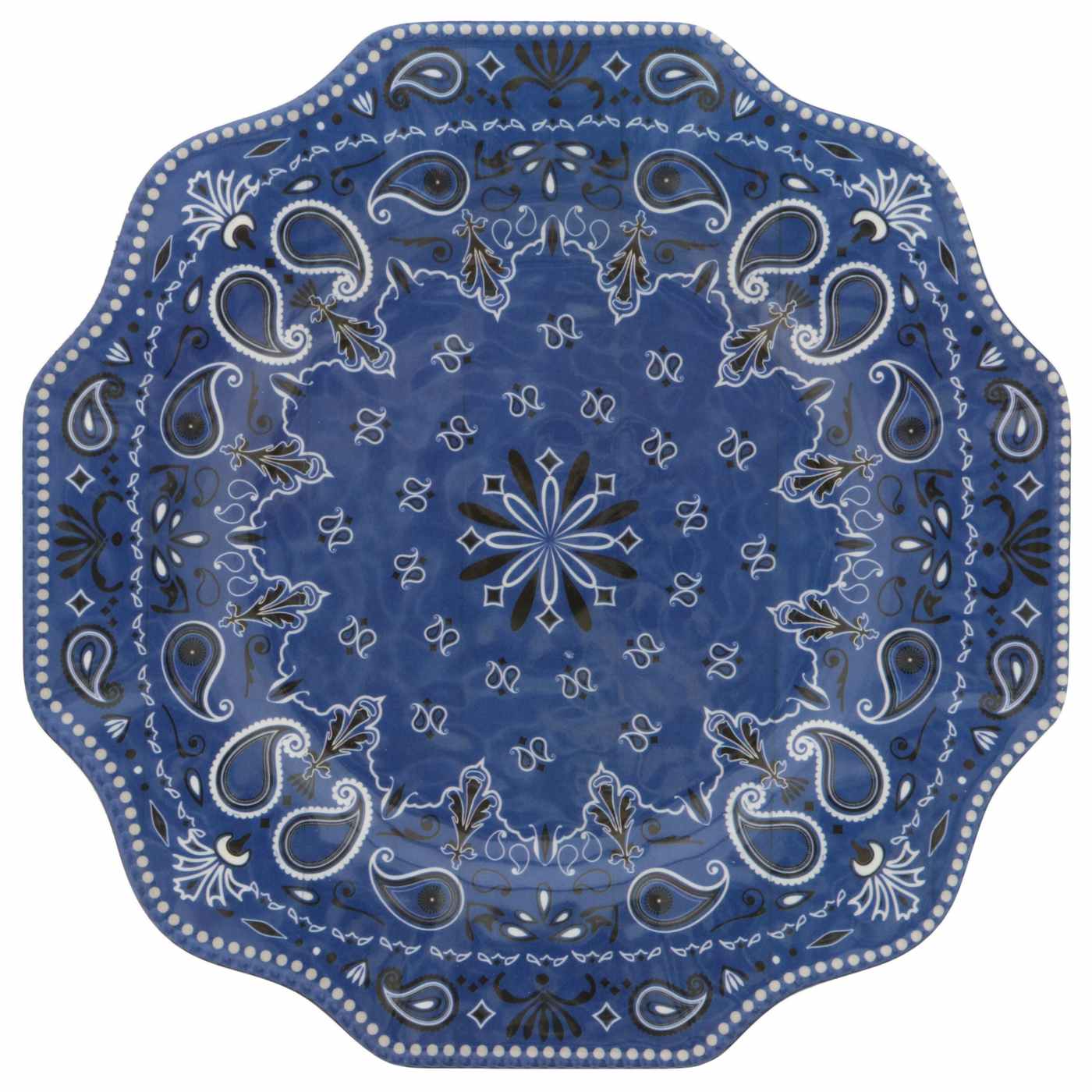 Dining Style Bandana Melamine Dinner Plates; image 2 of 2