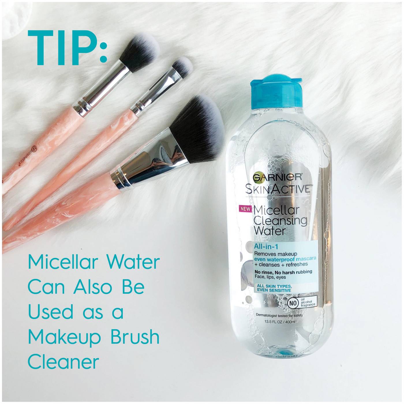 Garnier SkinActive Micellar Cleansing Water, For Waterproof Makeup; image 5 of 6