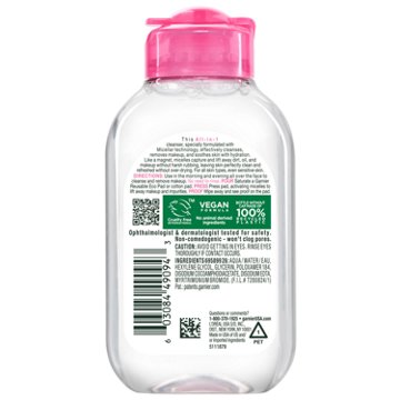 Garnier SkinActive Micellar Cleansing Water, For All Skin Types, 3.4 oz