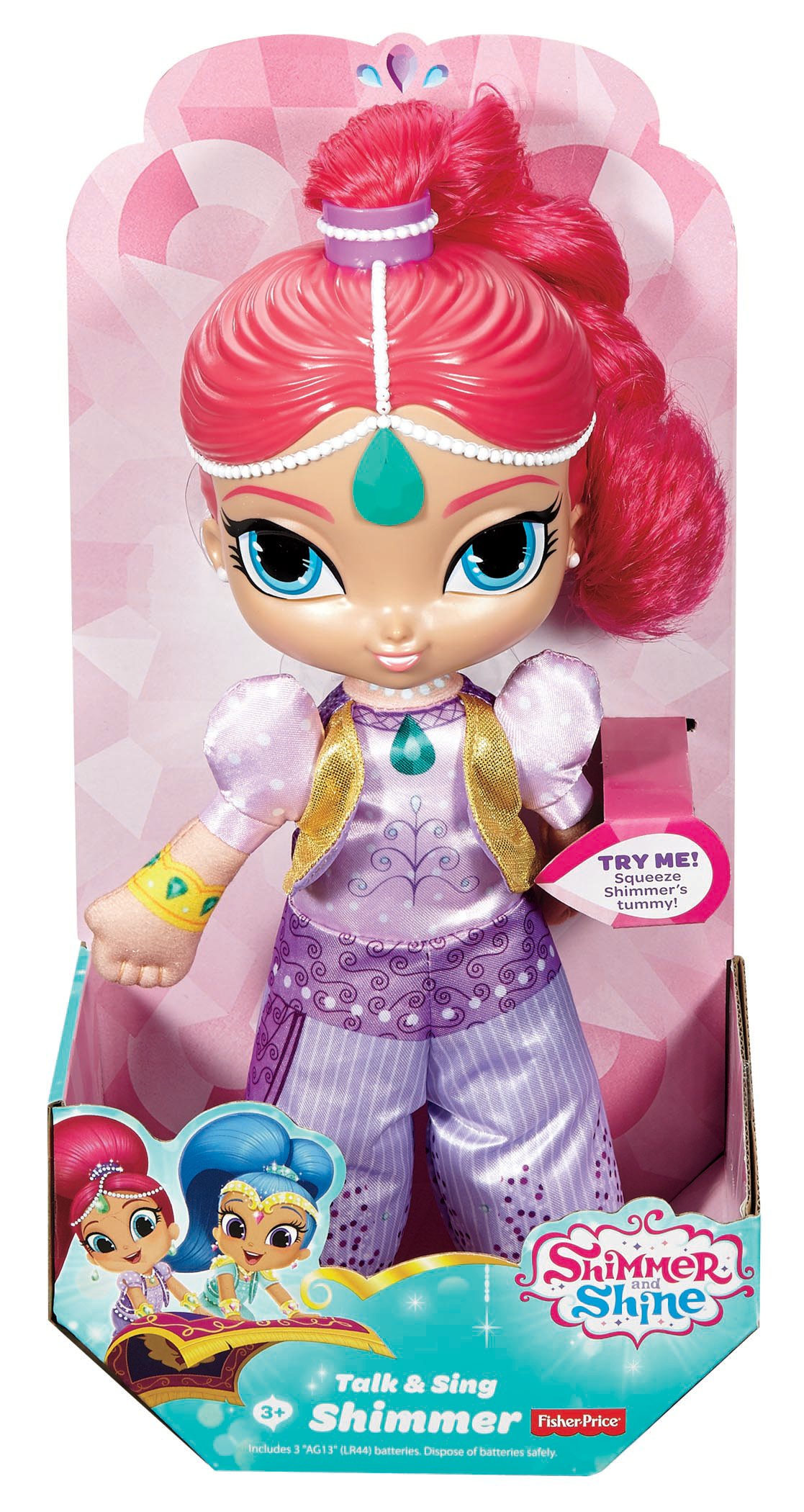 Bambola Principessa Adara Polvere Di Stelle Fisher-Price - 15 Cm Con Pettine, Gonna Di Tulle E Coroncina, Da 3 Anni