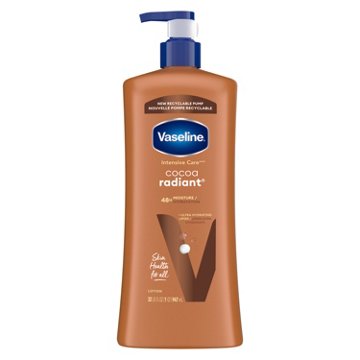 Vaseline Intensive Care Body Lotion Cocoa Radiant, 32 oz