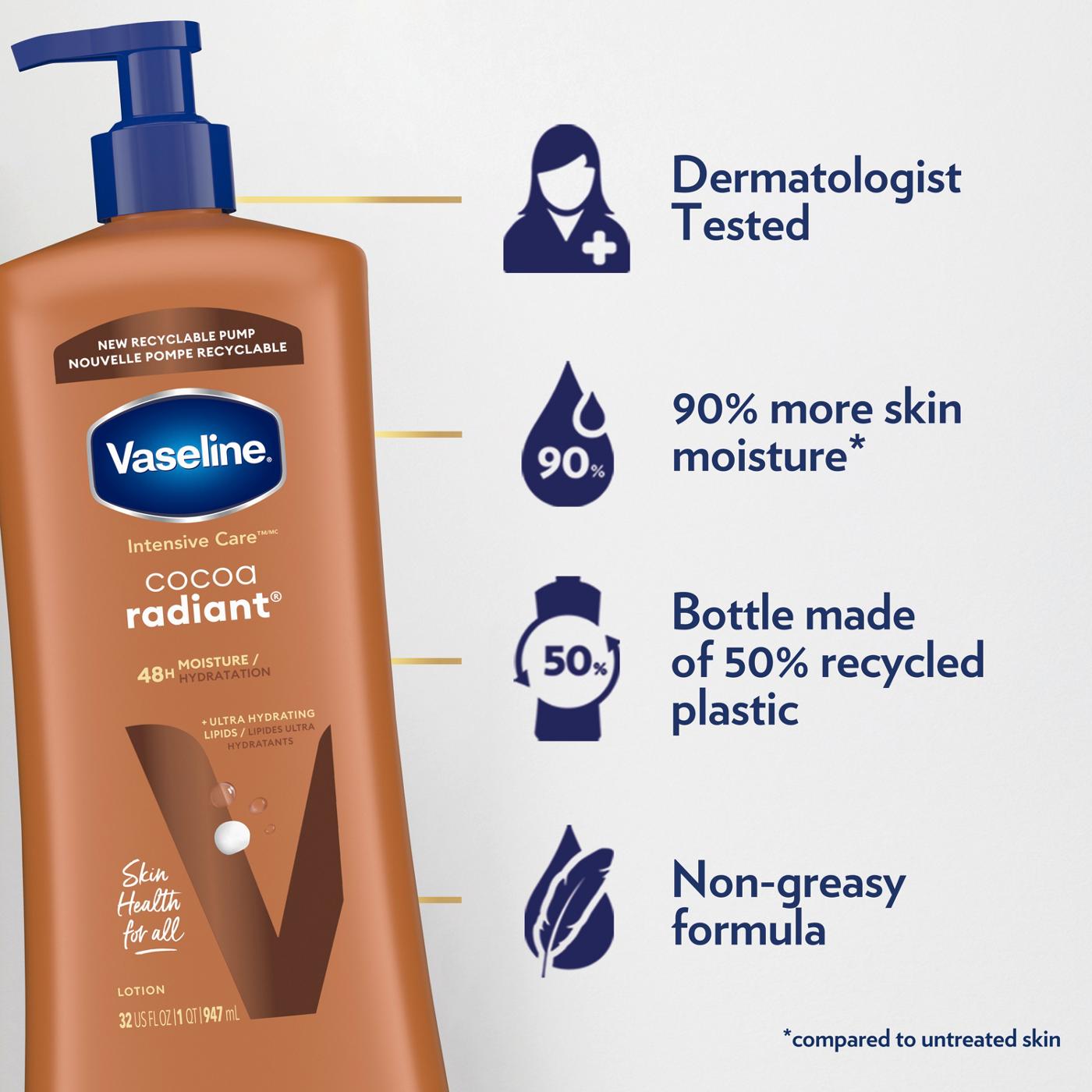 Vaseline Intensive Care Body Lotion Cocoa Radiant; image 5 of 8