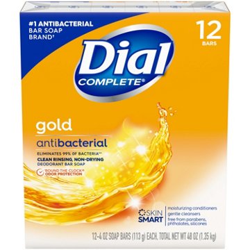 Dial Antibacterial Advanced Clean Bar Soap - Gold, 12 ct