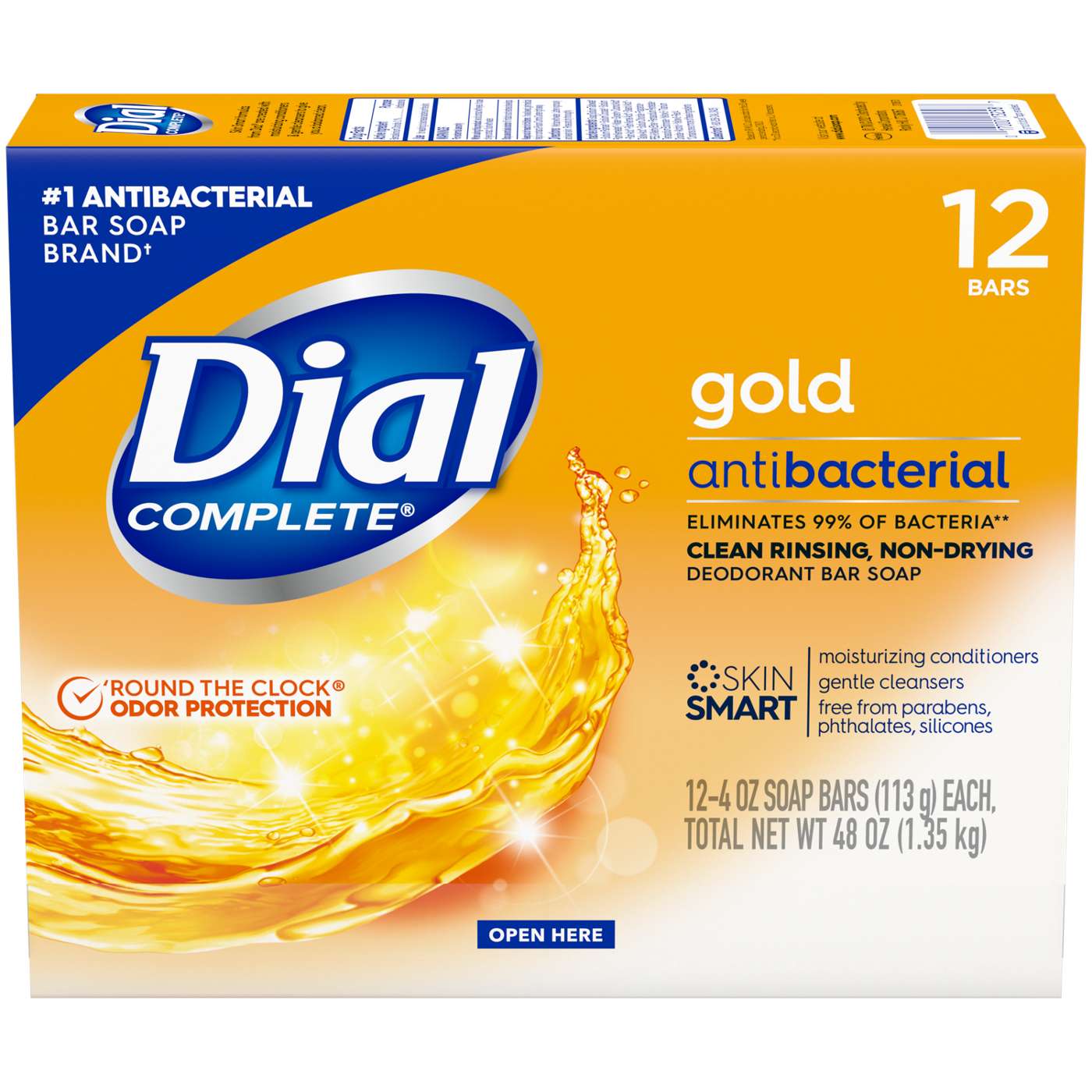 Dial Complete Antibacterial Deodorant Bar Soap, Gold Shop Hand & bar