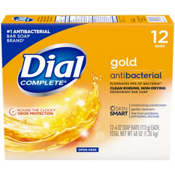 Dial Antibacterial Advanced Clean Bar Soap - Gold, 12 ct