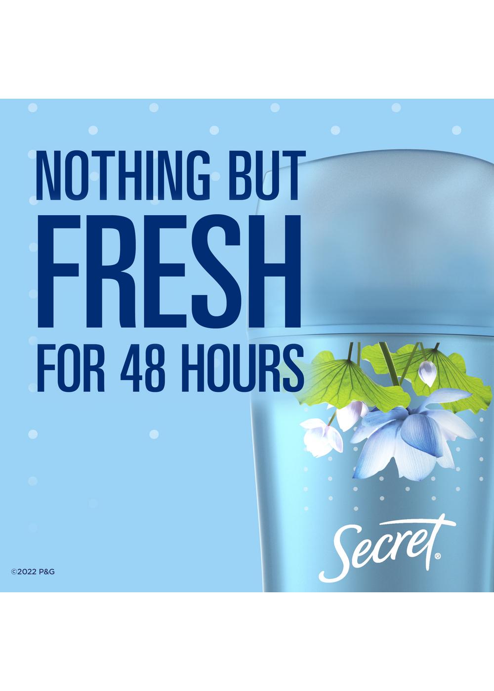 Secret 48 Hr Antiperspirant Deodorant - Cool Waterlily; image 4 of 6