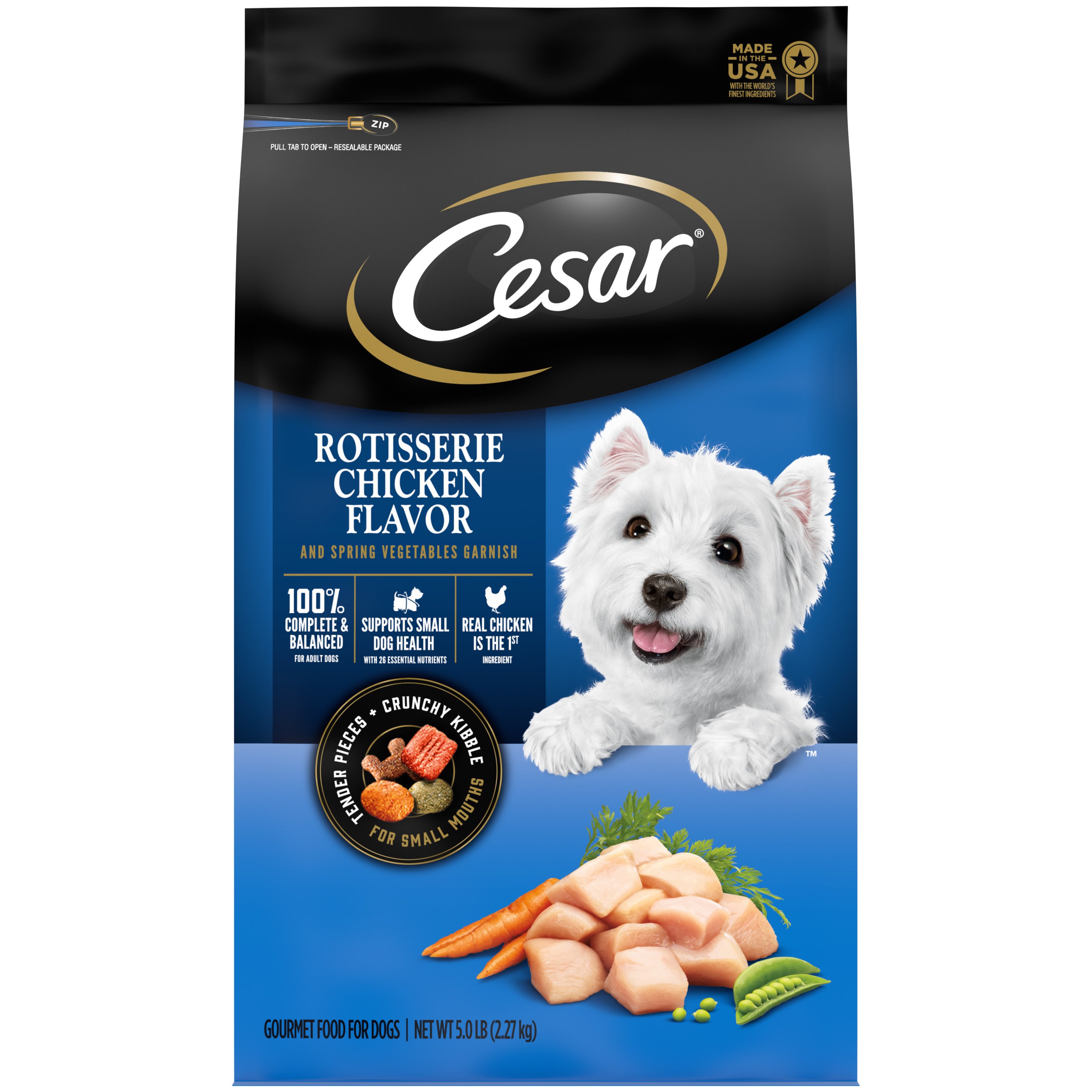 cesar chicken dog food