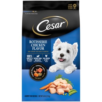 Cesar Small Breed Dry Dog Food - Rotisserie Chicken Flavor with Spring Vegetables Garnish
