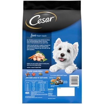 Cesar Small Breed Dry Dog Food - Rotisserie Chicken Flavor with Spring Vegetables Garnish