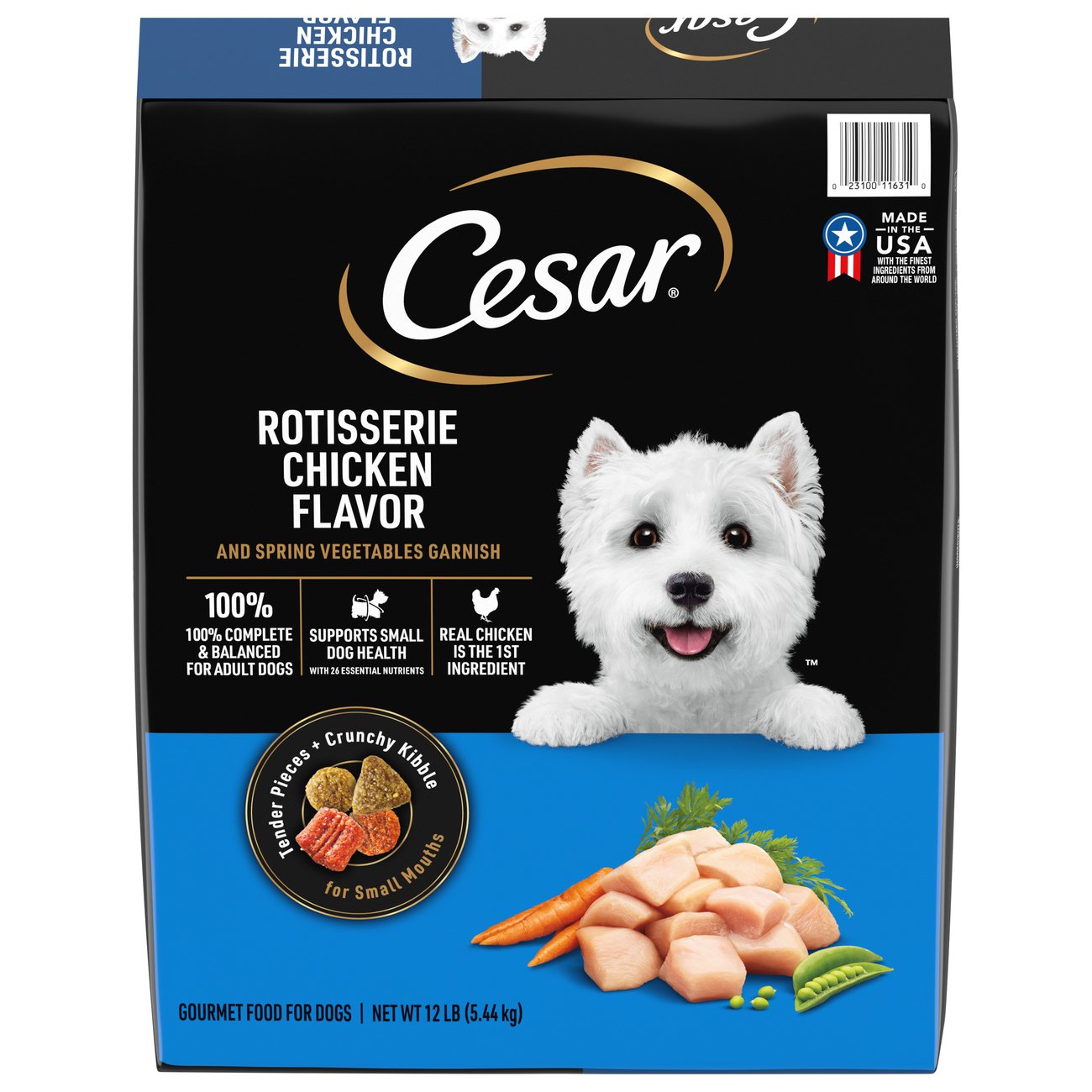 Cesar Rotisserie Chicken & Spring Vegetables Dry Dog Food - Shop Food 