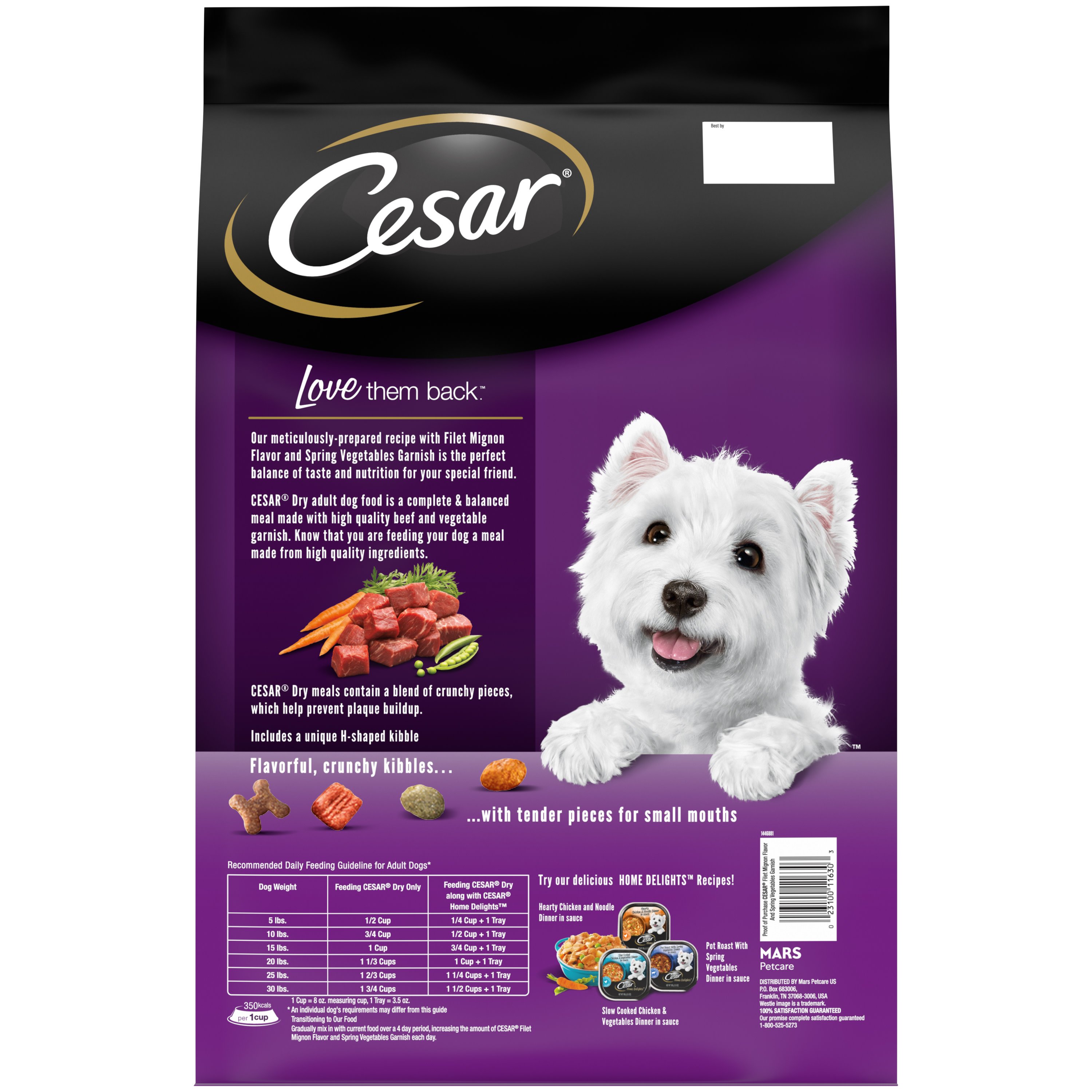 Cesar dog hotsell food ingredients