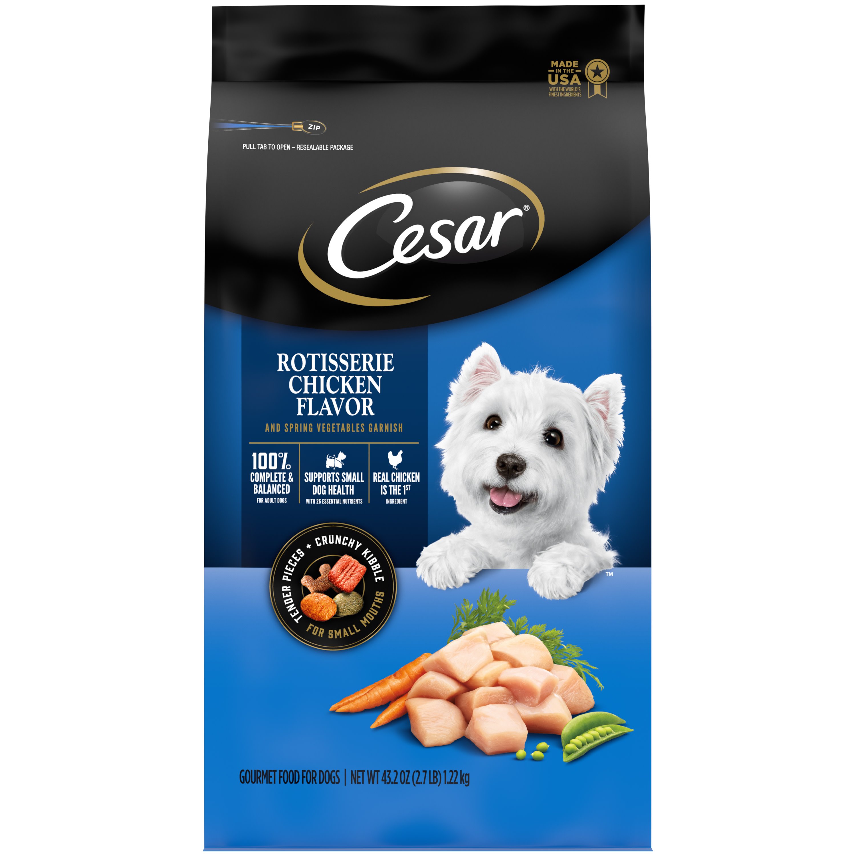 Cesar Rotisserie Chicken Flavor Dry Dog Food Shop Dogs At H E B