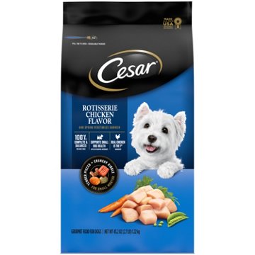 Cesar Small Breed Dry Dog Food Rotisserie Chicken Flavor - Spring Vegetables Garnish