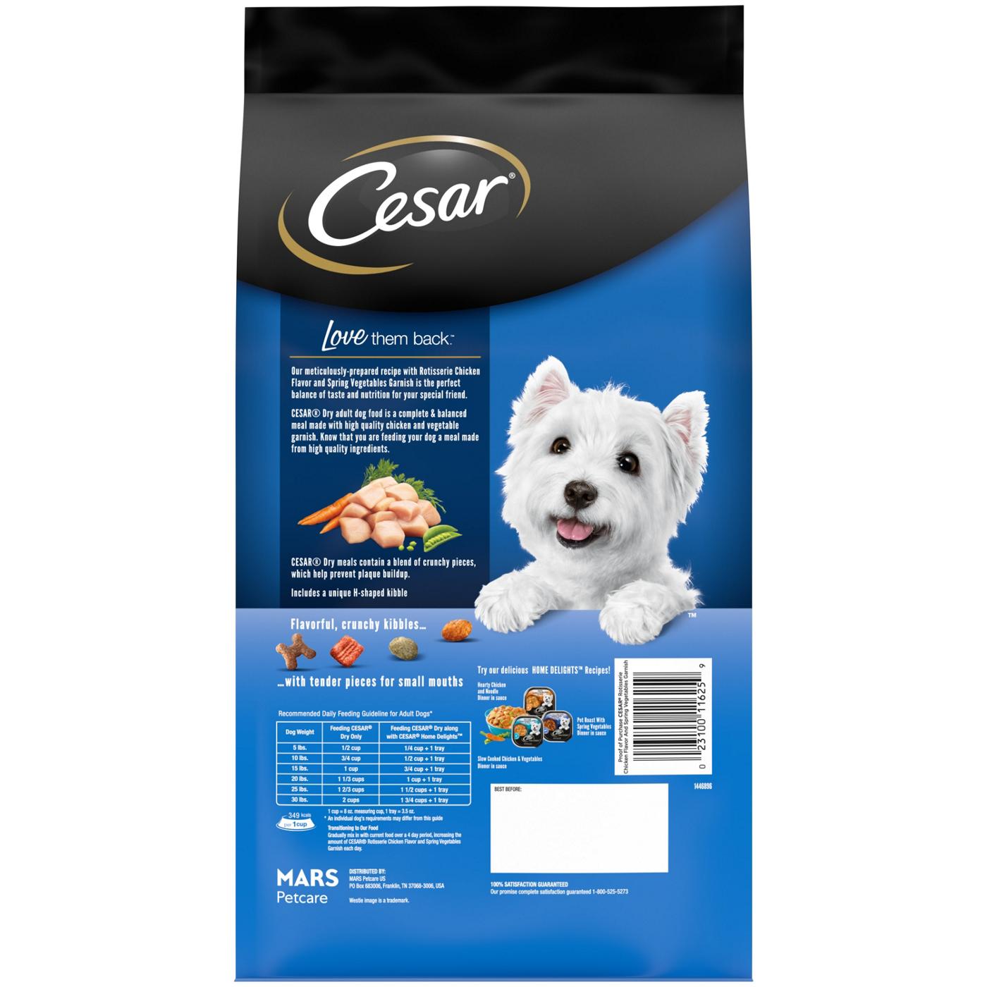 Cesar Rotisserie Chicken Flavor Dry Dog Food; image 2 of 4