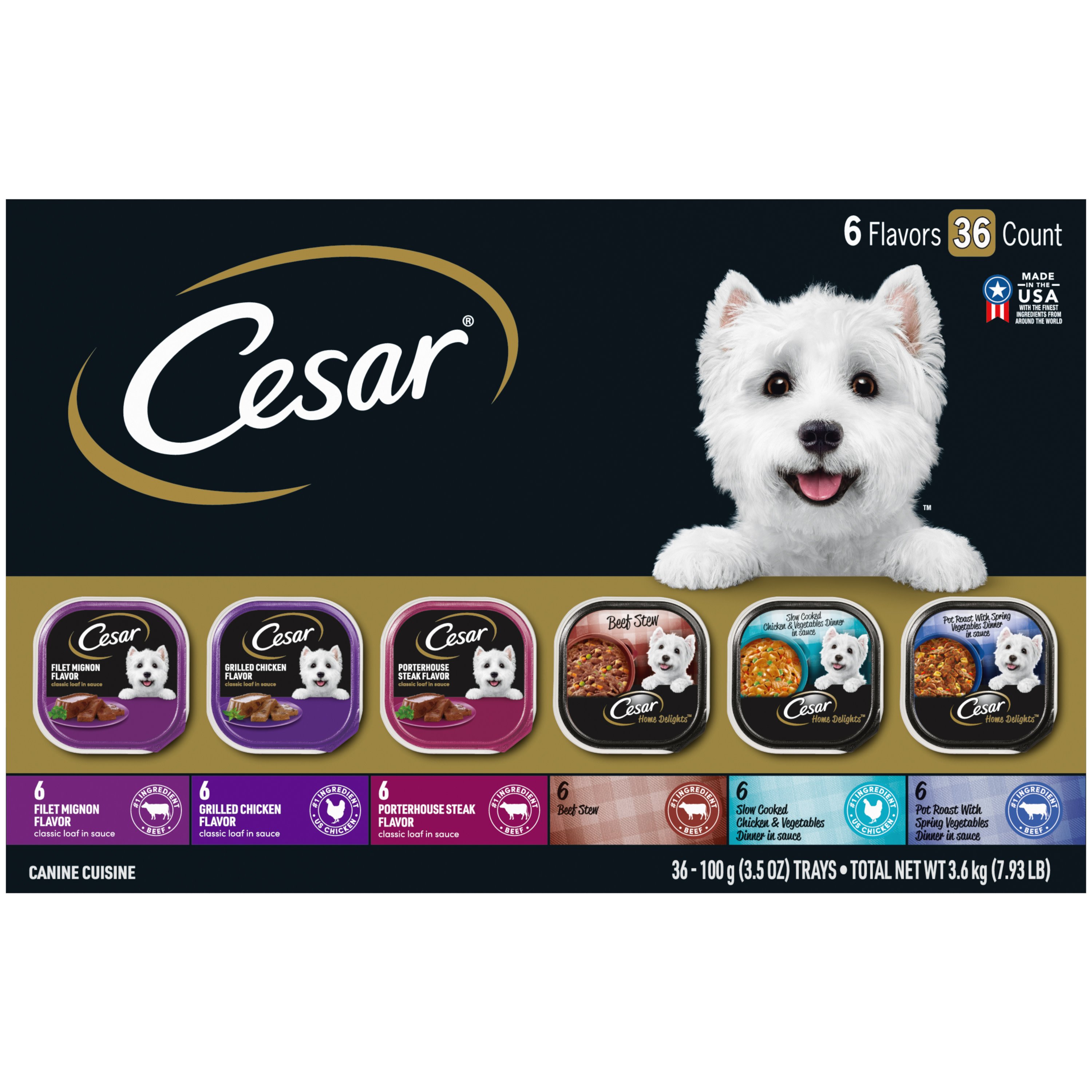 Cesar Classics Wet Dog Food Variety Pack Shop Food at H E B