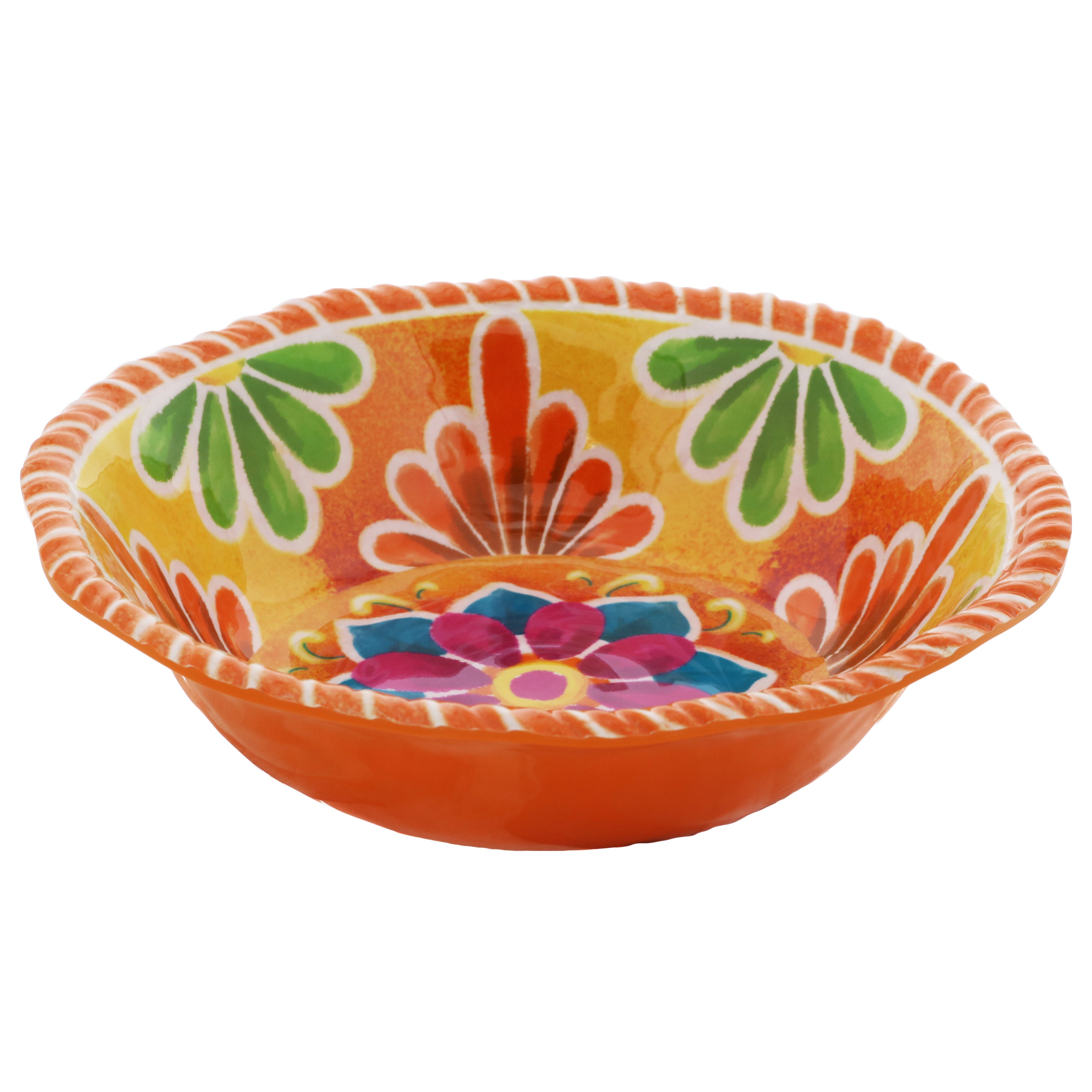 Cocinaware Fest Summer Melamine Bowl Orange - Shop Serving Dishes At H-E-B