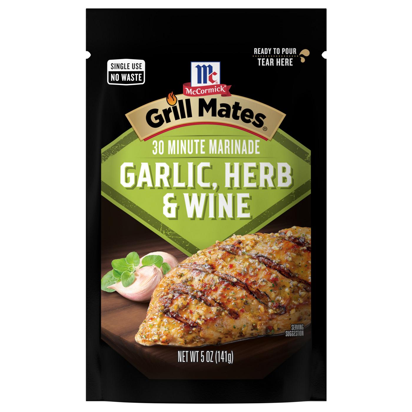 McCormick Grill Mates Garlic, Herb & Wine 30 Minute Marinade; image 1 of 6