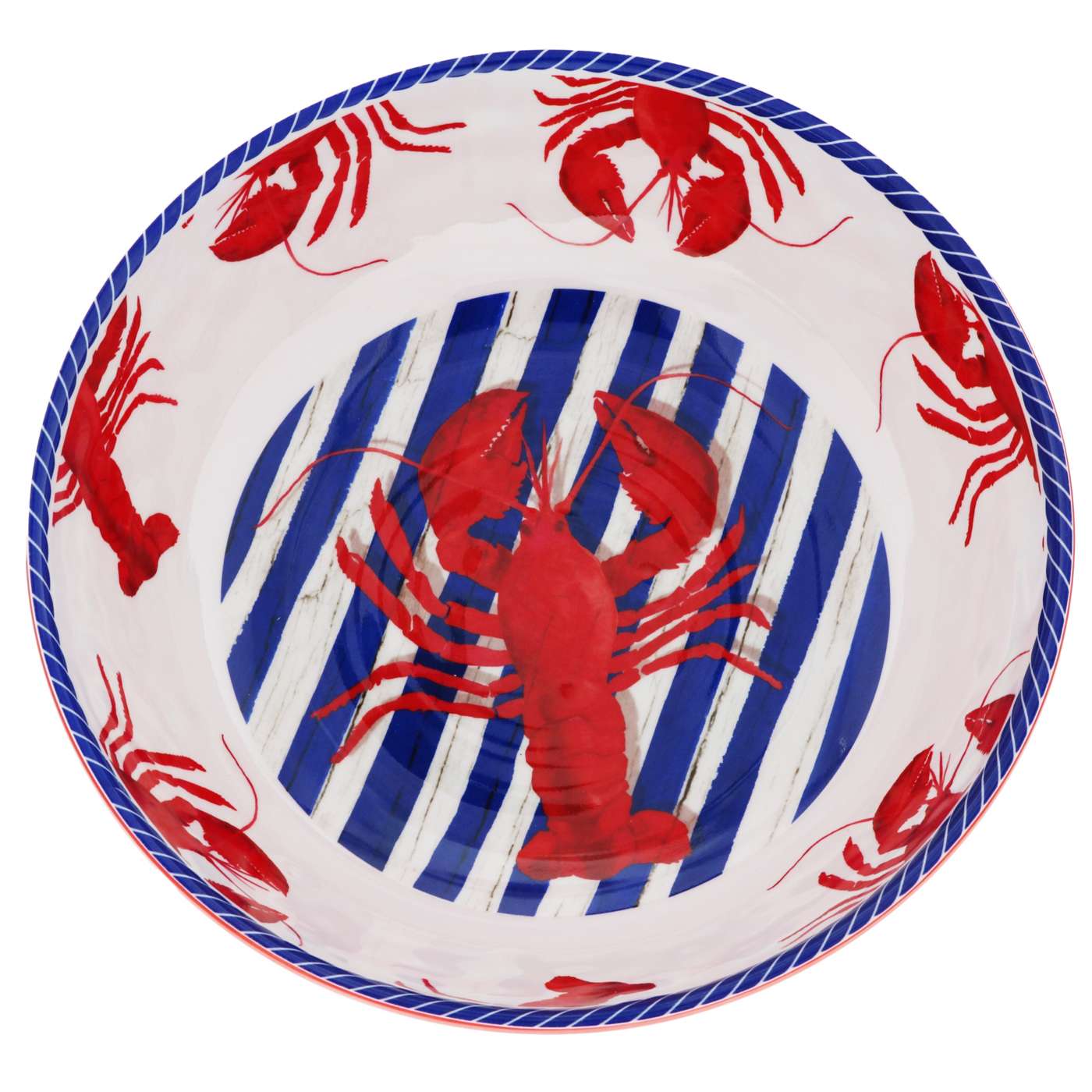 Dining Style Crawfish Melamine Serving Bowl; image 1 of 2