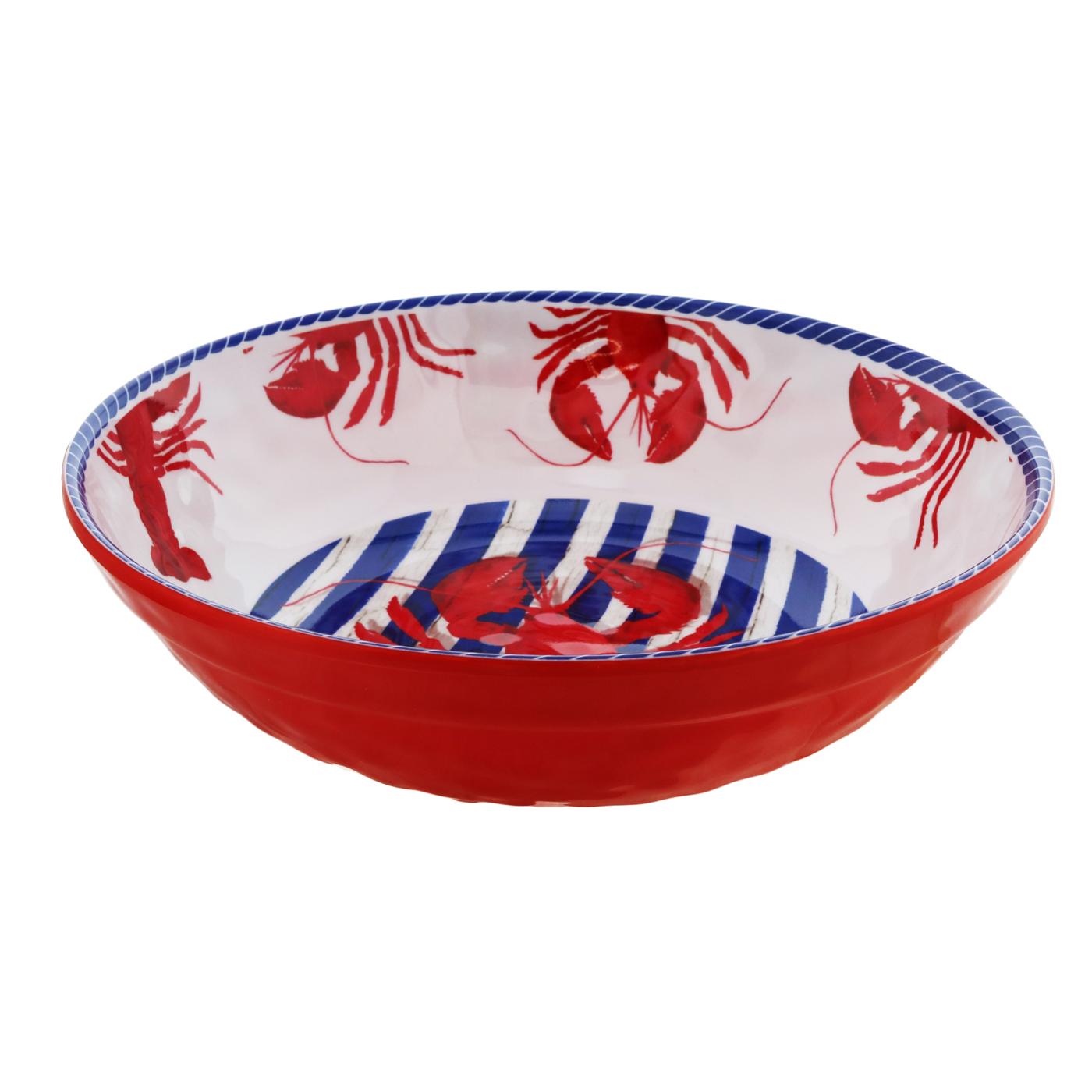 Dining Style Crawfish Melamine Serving Bowl; image 2 of 2