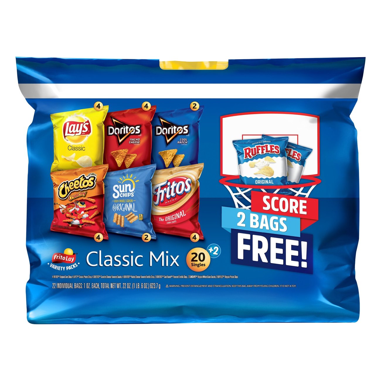 Frito Lay Doritos & Cheetos Mix Variety Pack Chips - Shop Chips at H-E-B