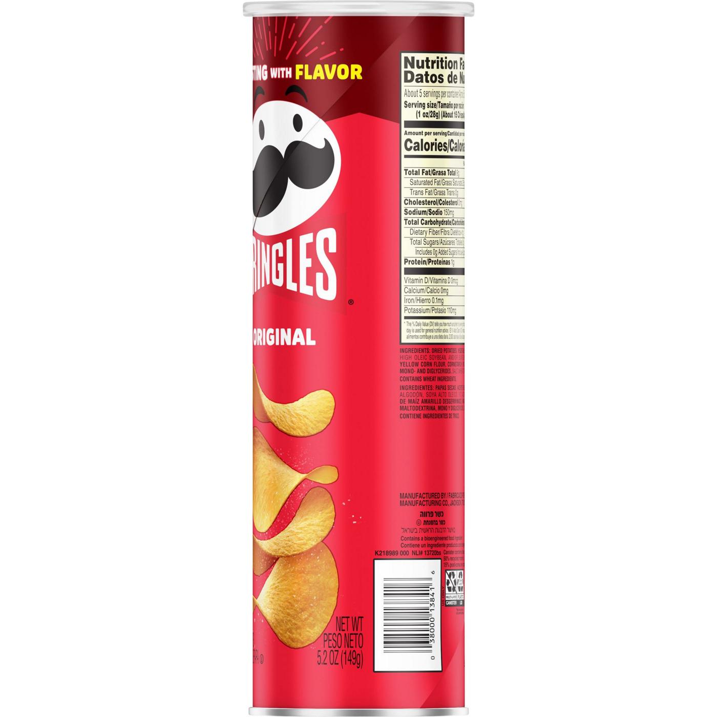 Pringles Original Potato Crisps Chips; image 4 of 4