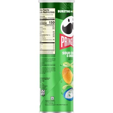 Pringles Sour Cream & Onion Potato Crisps Chips