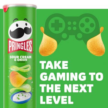 Pringles Sour Cream & Onion Potato Crisps Chips