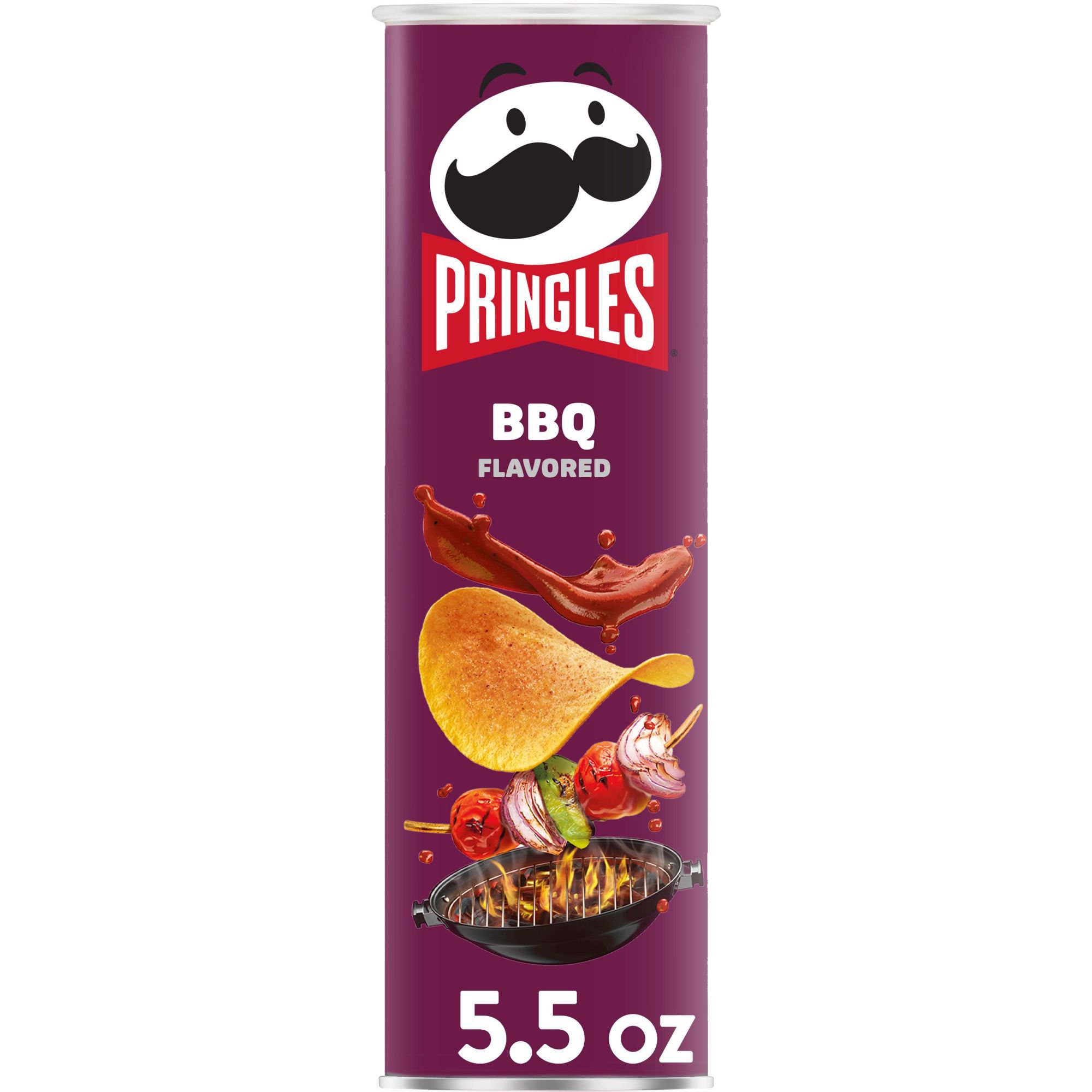 Pringles Snack Stacks Potato Crisps Chips BBQ Flavored - Shop Chips at ...