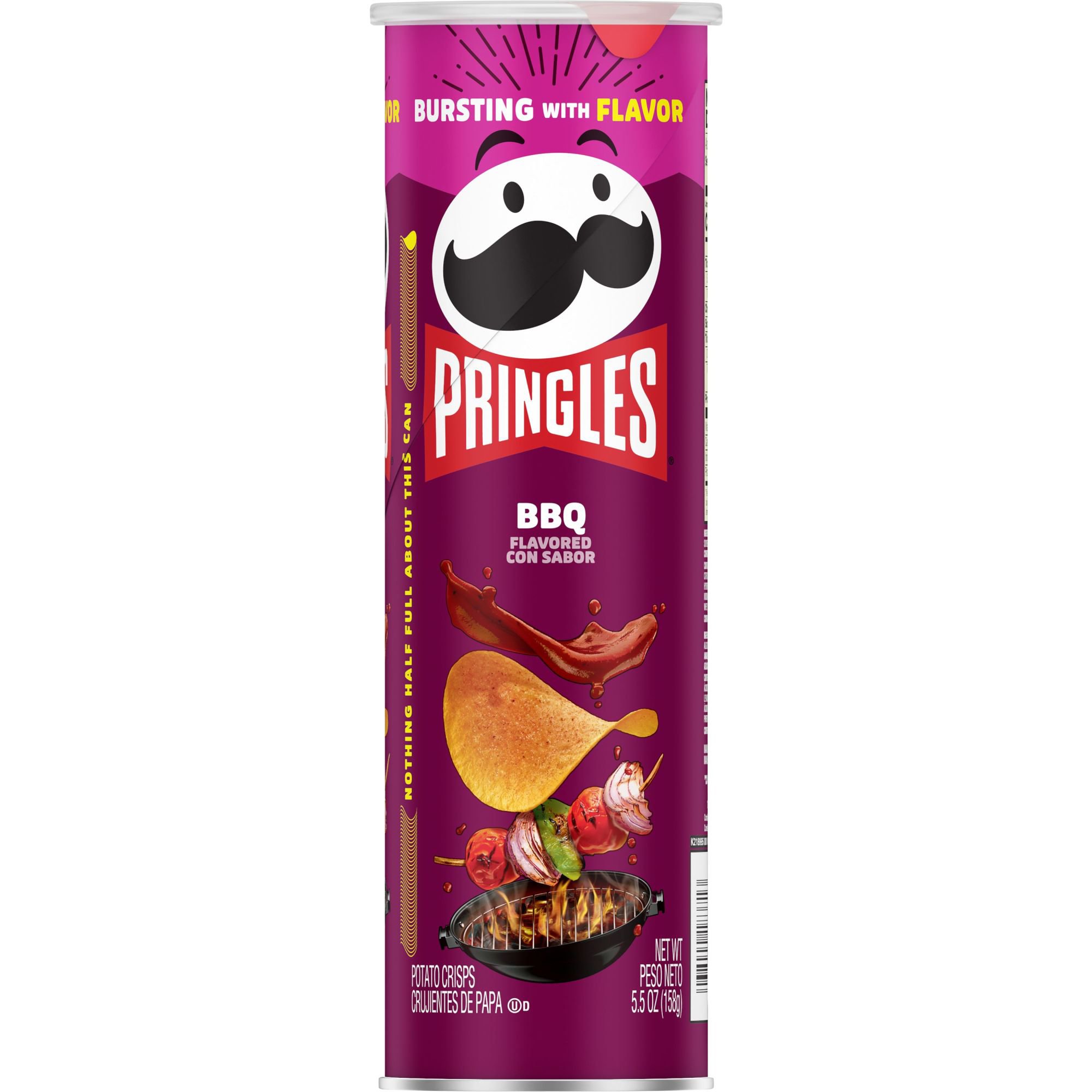 Pringles BBQ Potato Crisps Chips - Shop Chips at H-E-B