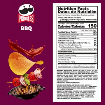 Pringles BBQ Potato Crisps Chips