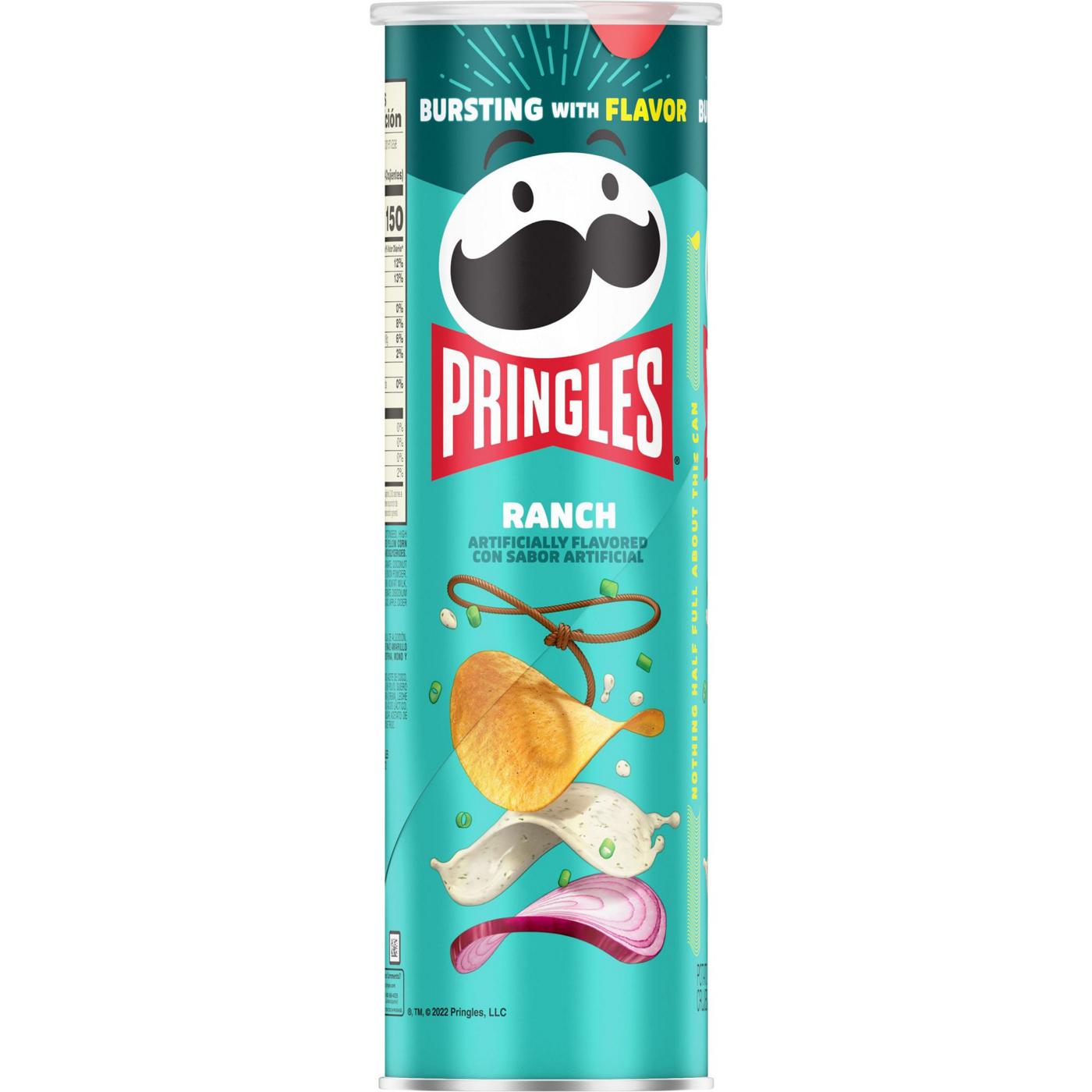 Pringles Ranch Potato Crisps Chips; image 1 of 4