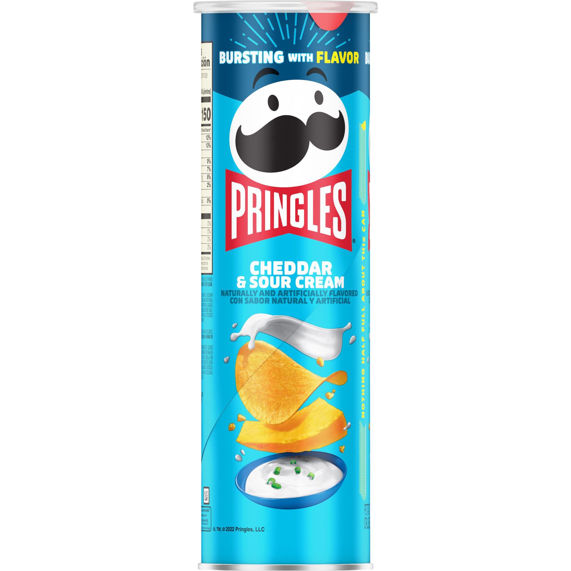 Pringles Cheddar & Sour Cream Potato Crisps - Shop Chips at H-E-B