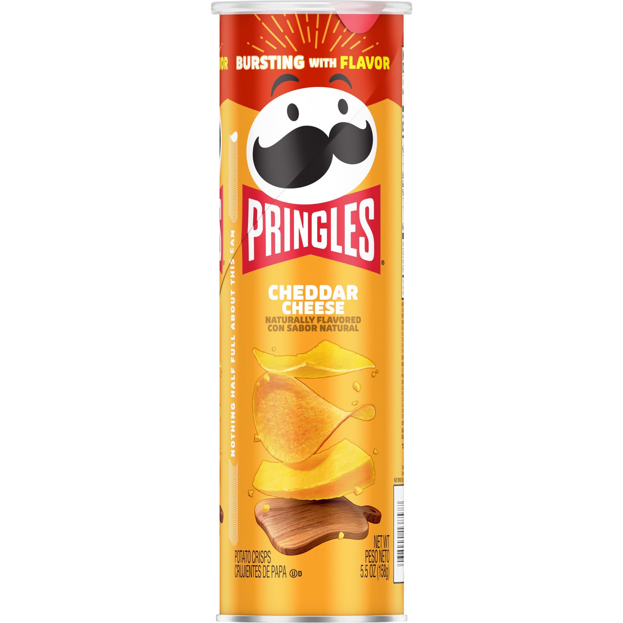 Pringles Potato Crisps Chips Cheddar Cheese Shop Chips at HEB