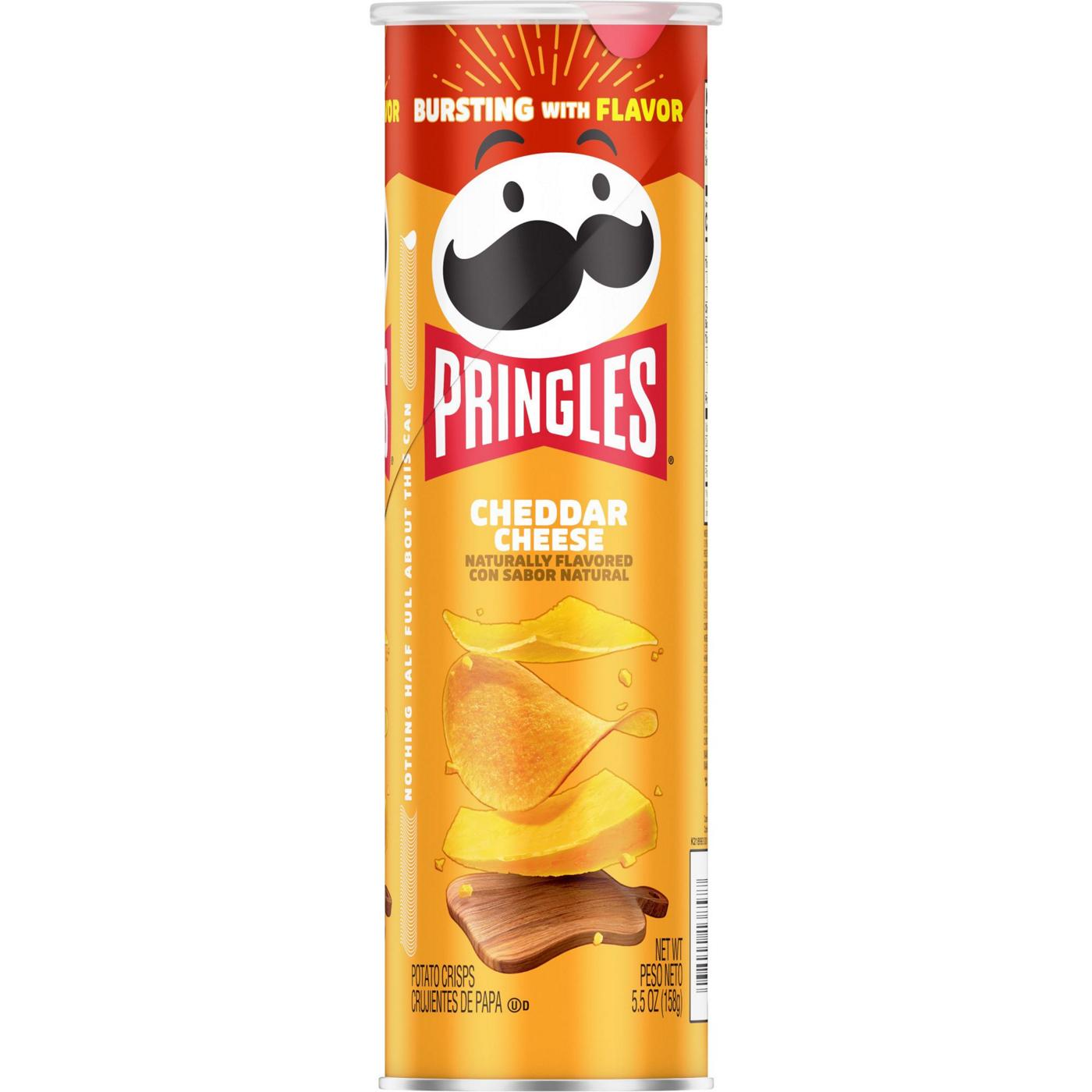 Pringles Cheddar Cheese Potato Crisps Chips; image 1 of 5