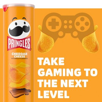 Pringles Cheddar Cheese Potato Crisps Chips