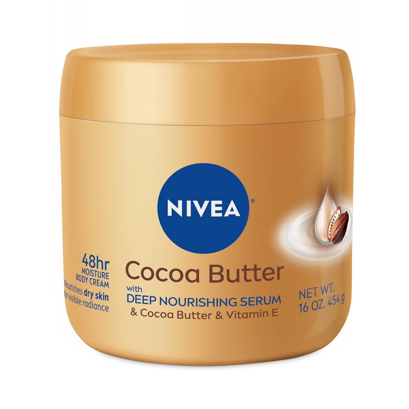 NIVEA Cocoa Butter Body Cream Jar; image 1 of 4