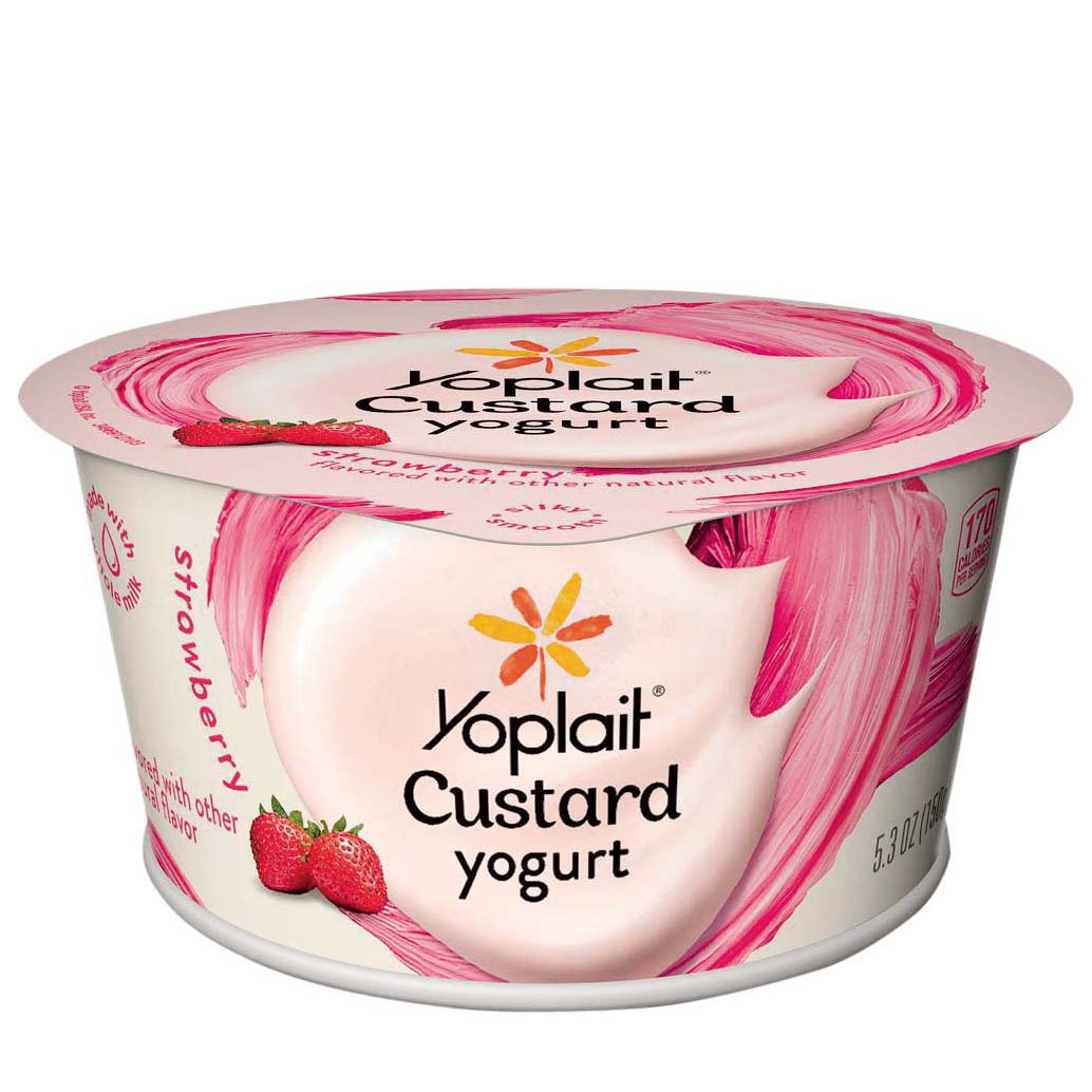 Yoplait Custard Strawberry Yogurt Shop Yogurt at HEB