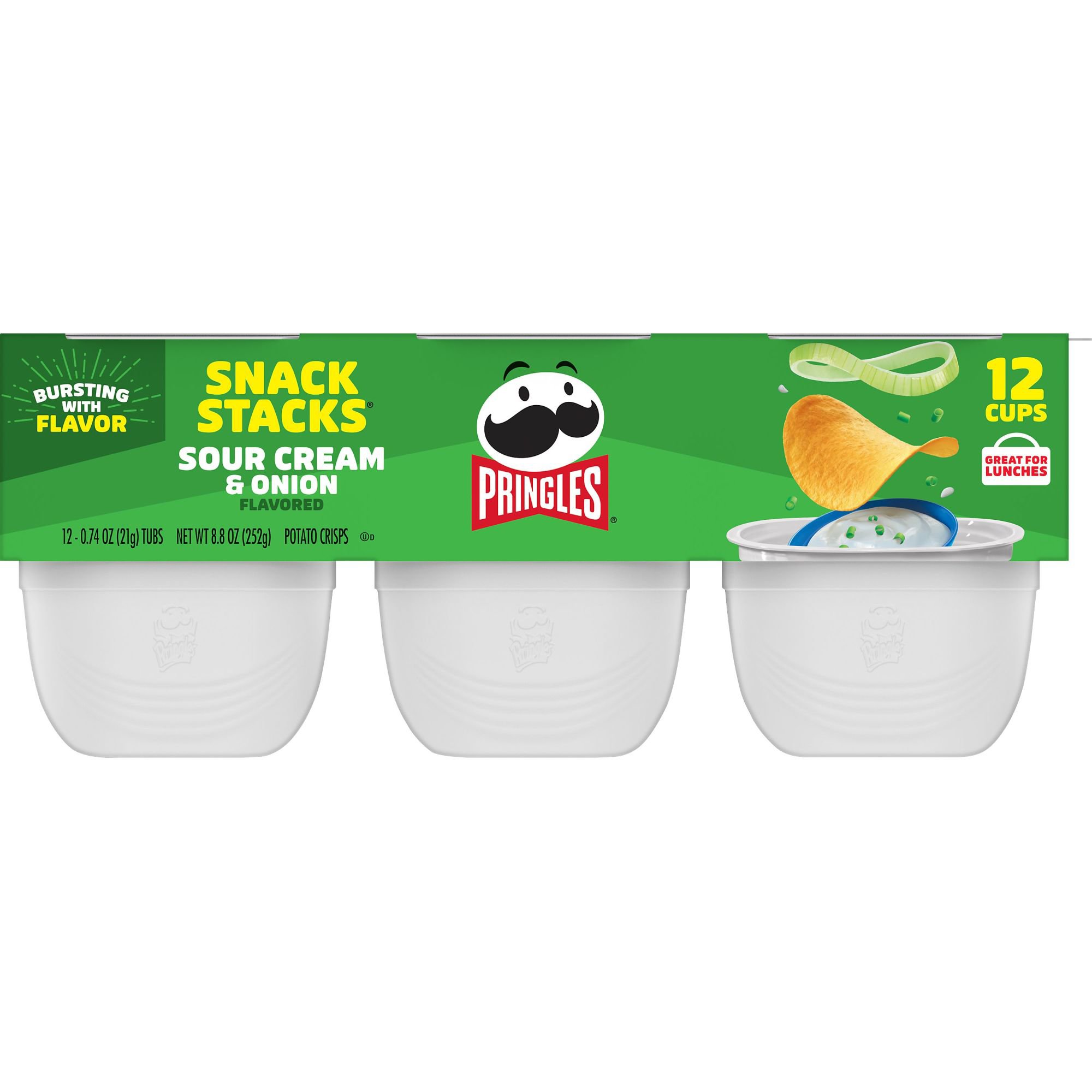 Pringles Sour Cream & Onion Snacks 40G - Tesco Groceries