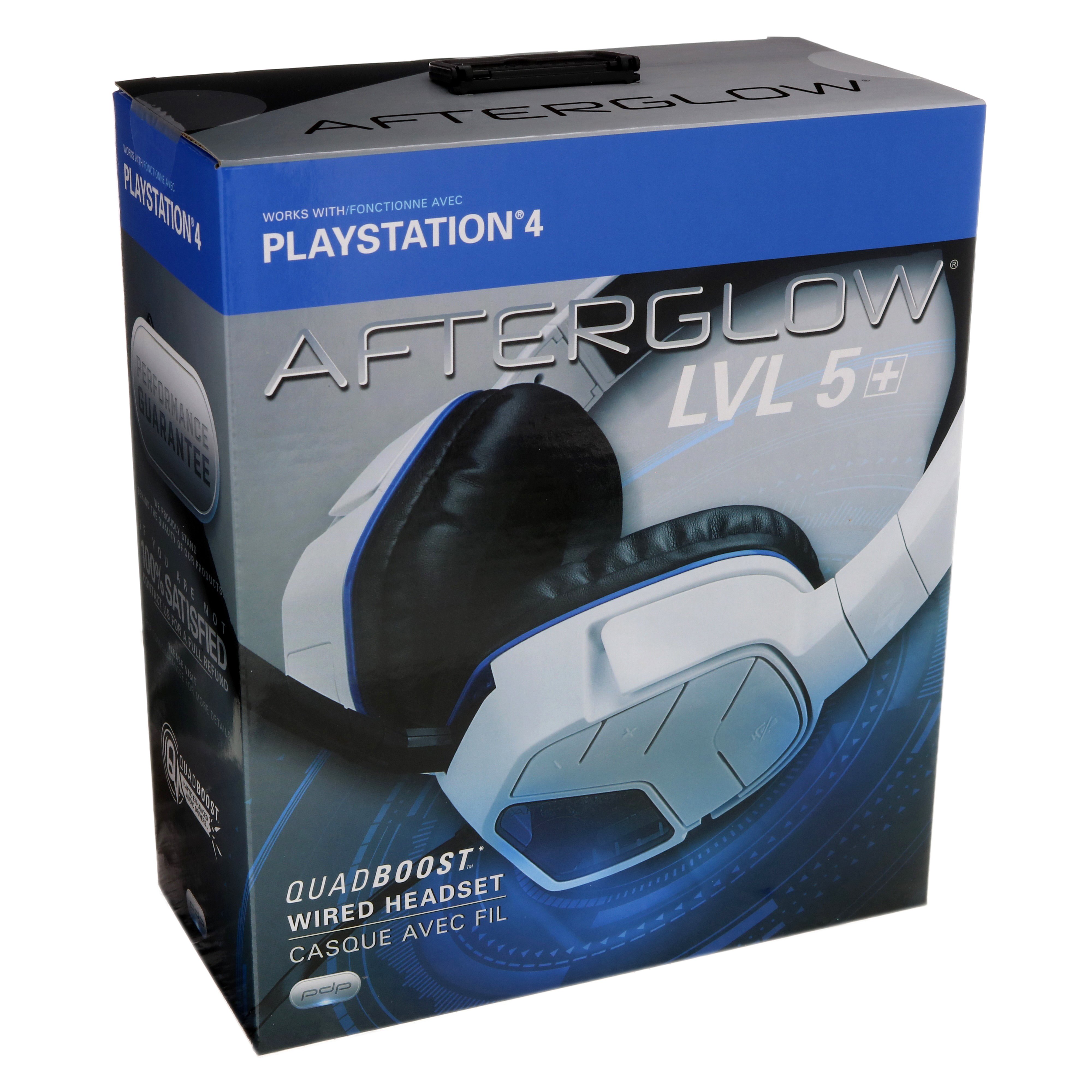 PDP Afterglow LVL 5 Plus White Stereo Headset for PlayStation 4