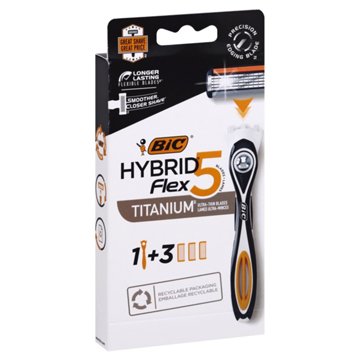 BIC Hybrid Flex 5 Handle+ Refills Razor Set