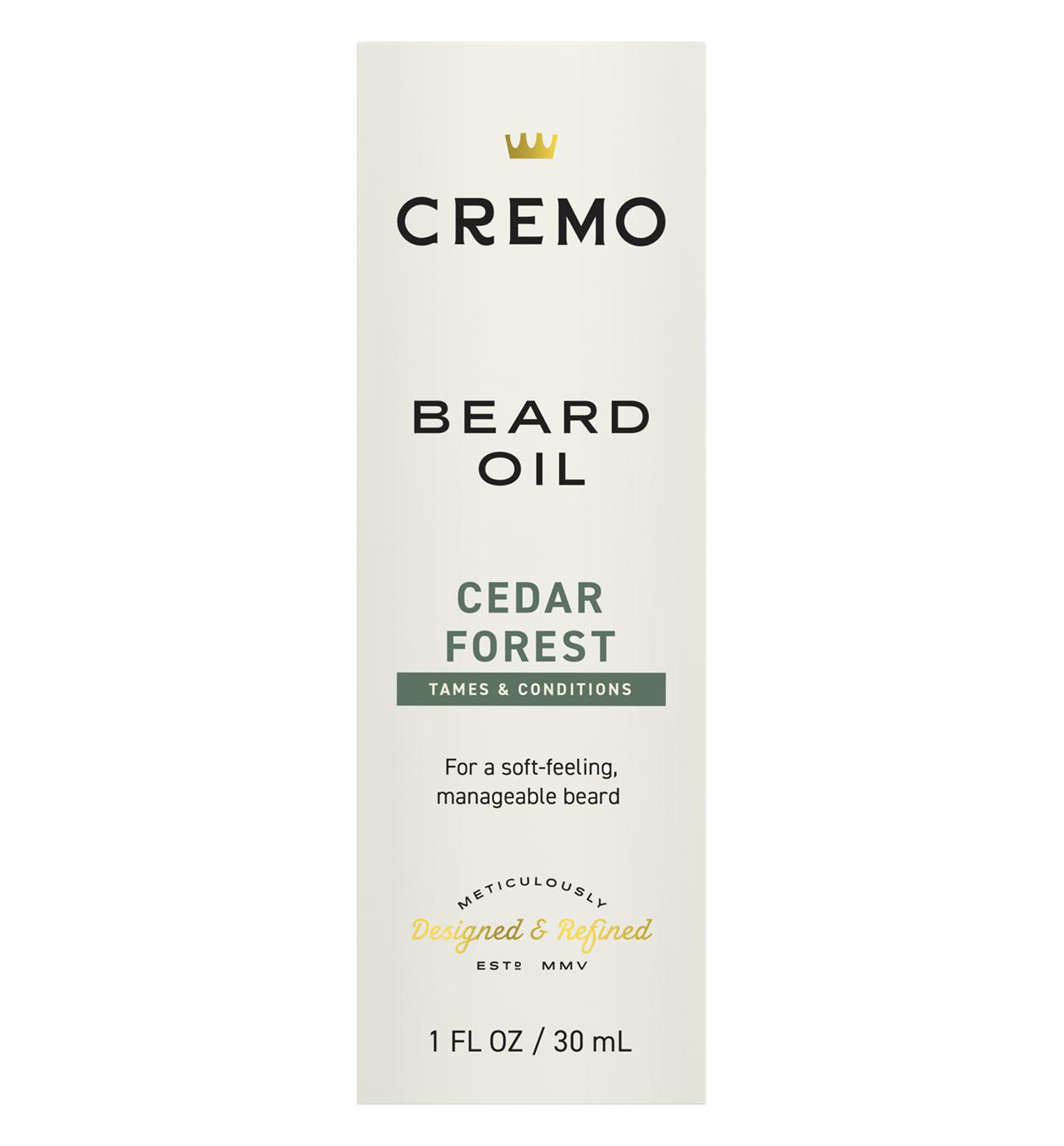 Cremo Conditioning Beard Oil - Cedar Forest; image 1 of 8