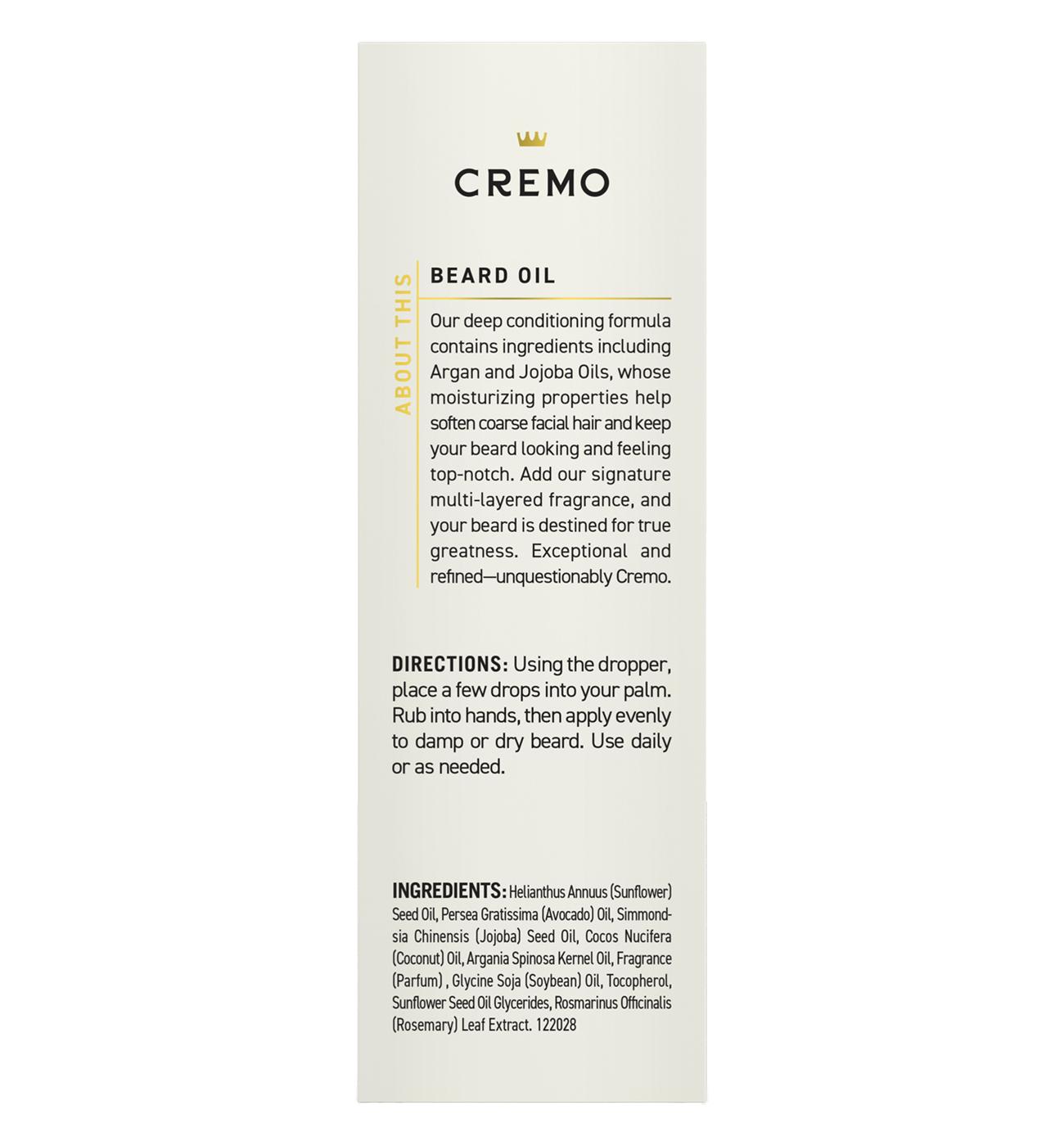 Cremo Conditioning Beard Oil - Cedar Forest; image 8 of 8