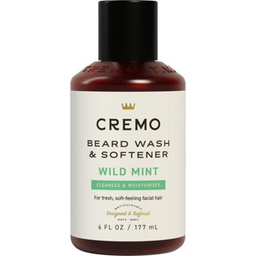 Cremo Beard Wash & Moisturizing Softener - Wild Mint, 6 oz