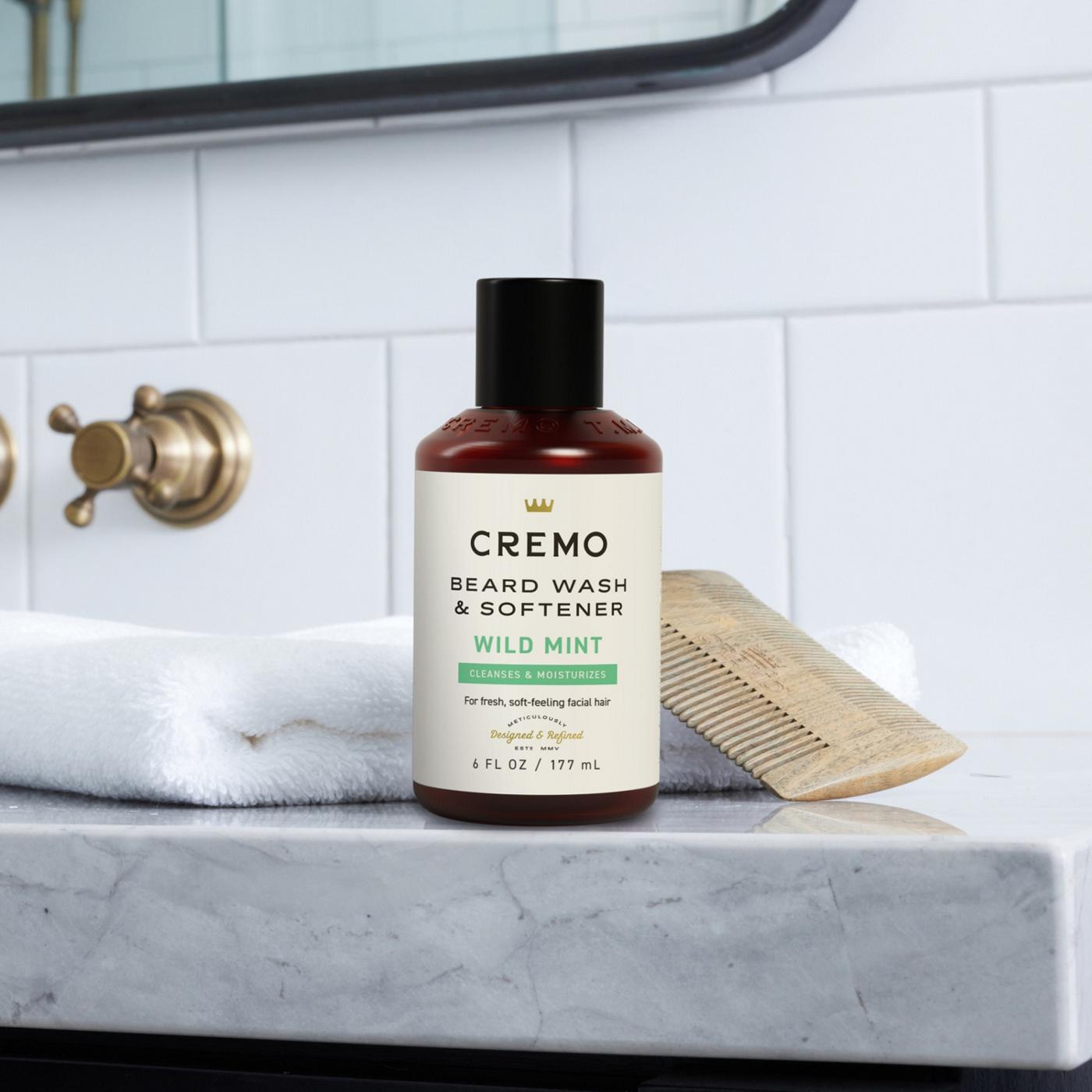 Cremo Beard Wash & Moisturizing Softener - Wild Mint; image 3 of 5